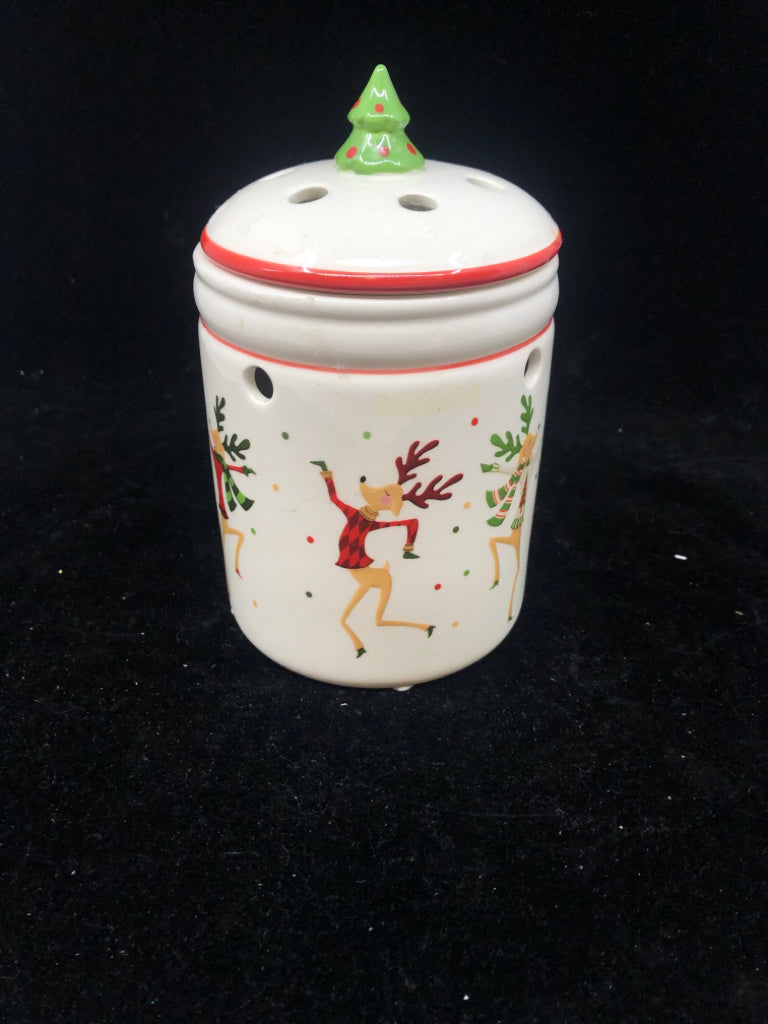 2PC DANCING REINDEER WAX WARMER.