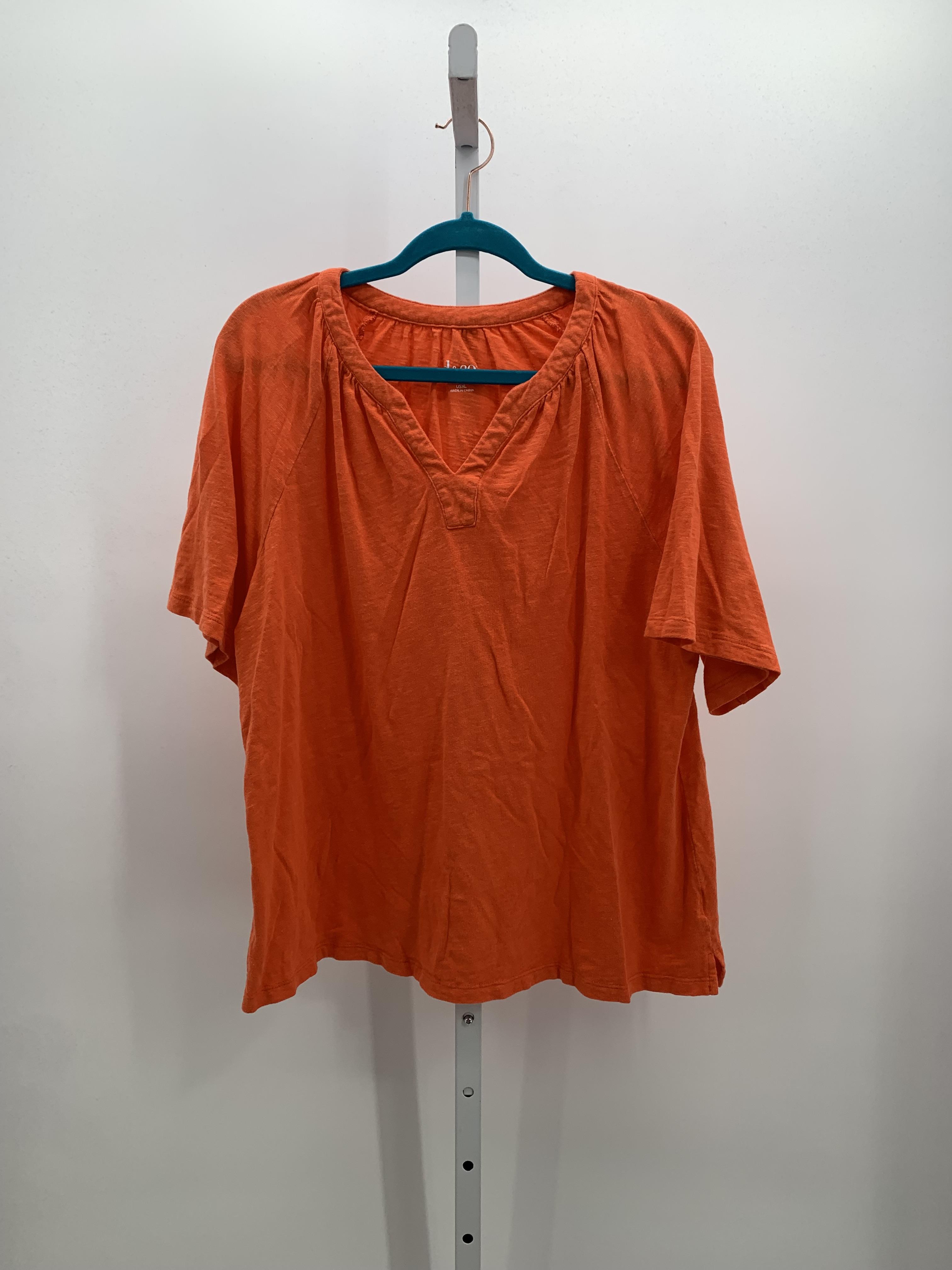 d & co. Size Extra Large Misses Short Sleeve Shirt