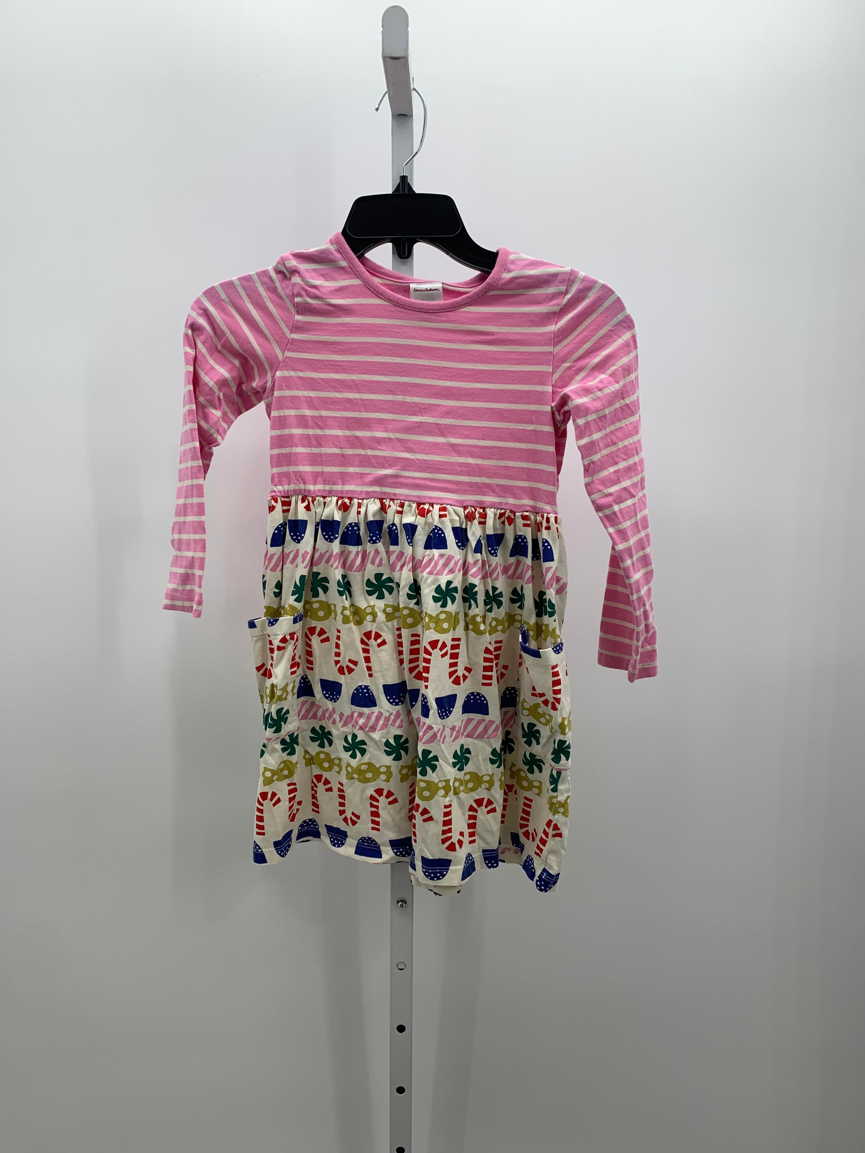 LONG SLV DRESS STRIPES AND BOWS.
