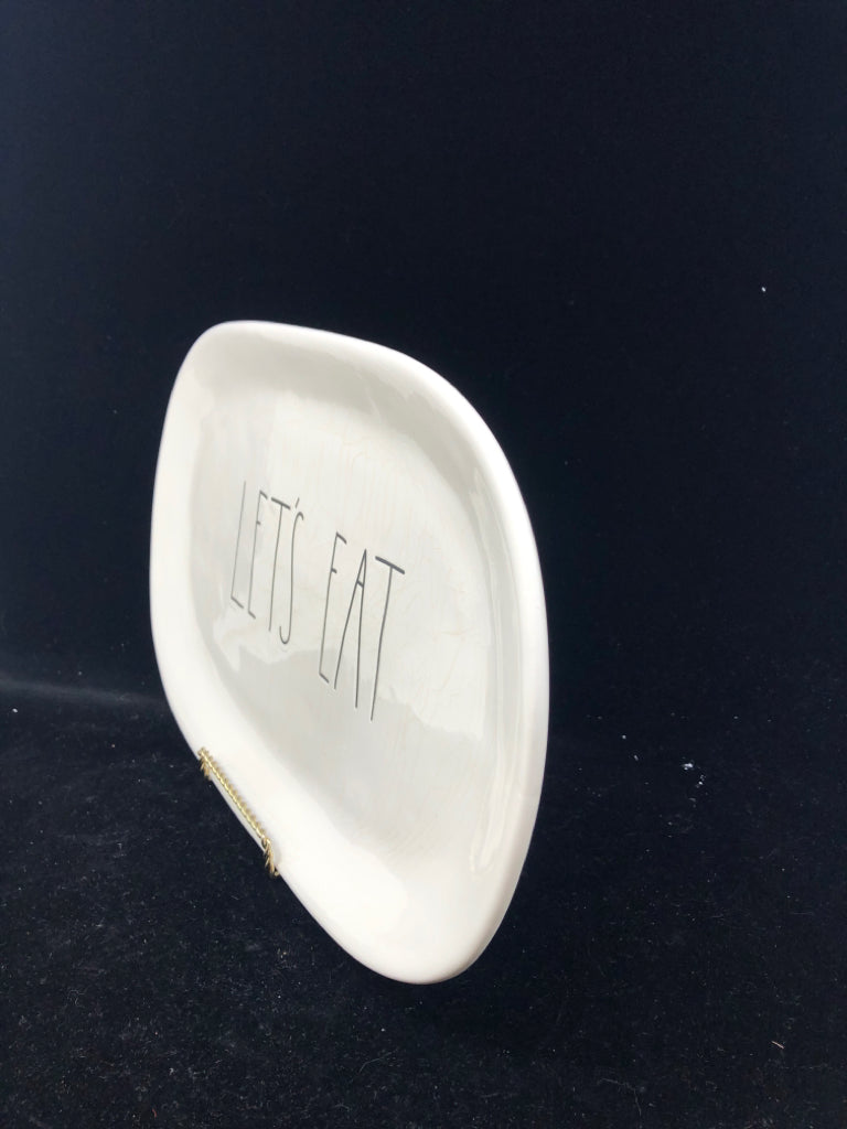 RAE DUNN LET'S EAT OVAL PLATTER.