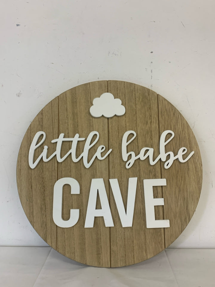 LITTLE BABE CAVE CIRCLE WALL ART.