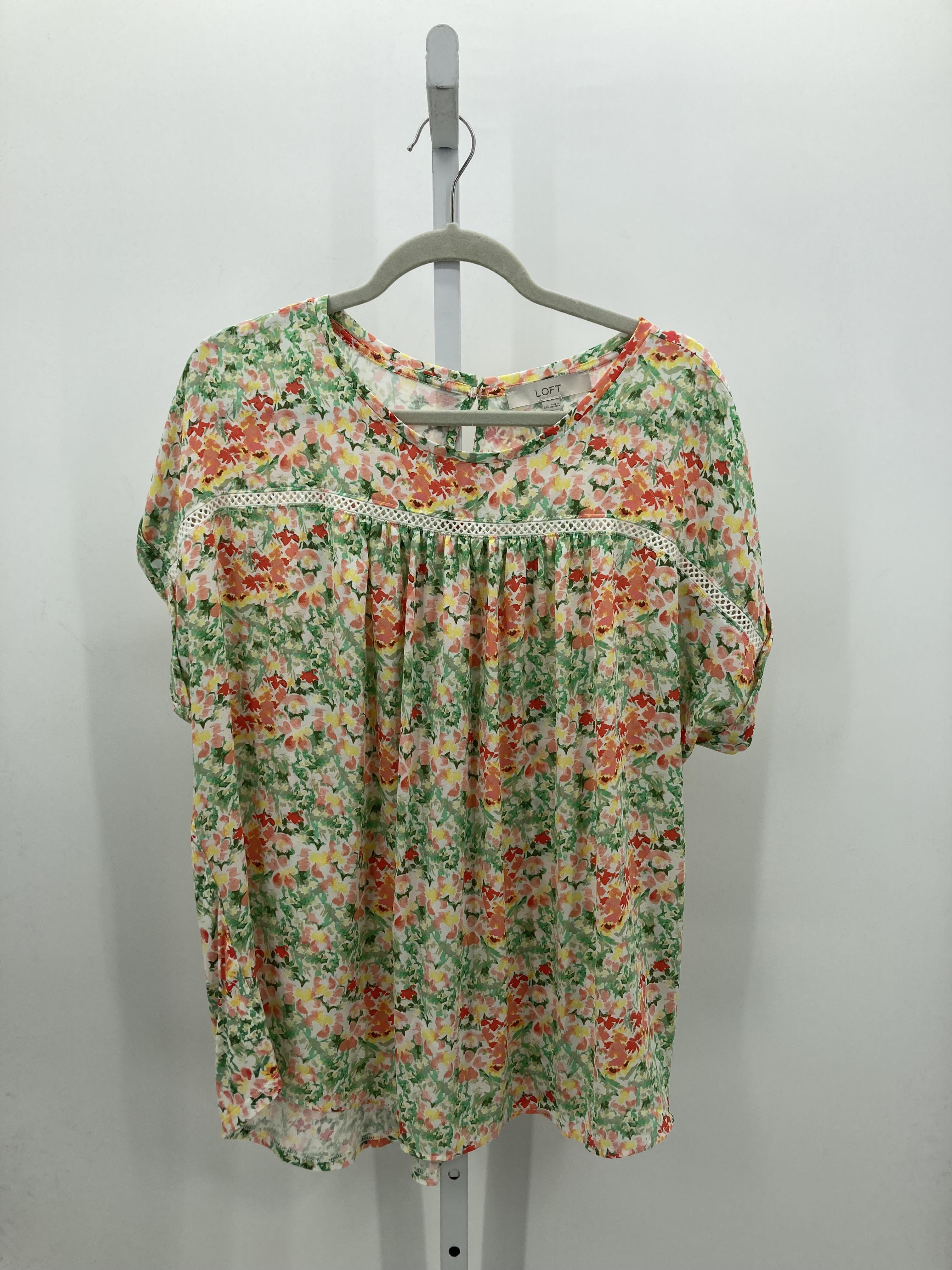Loft Size XXL Misses Short Sleeve Shirt