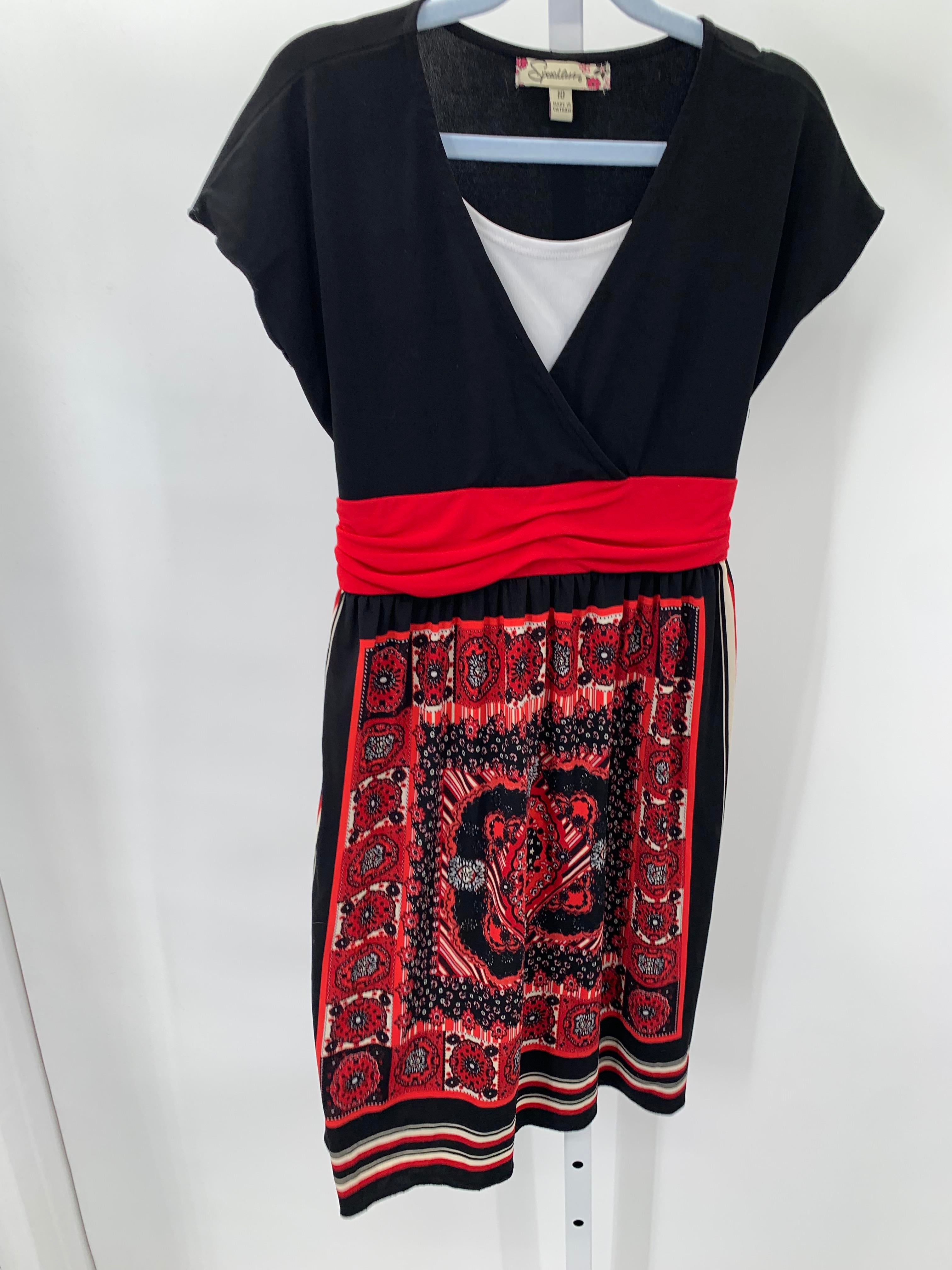 Speechless Size 10 Girls Short Sleeve Dress