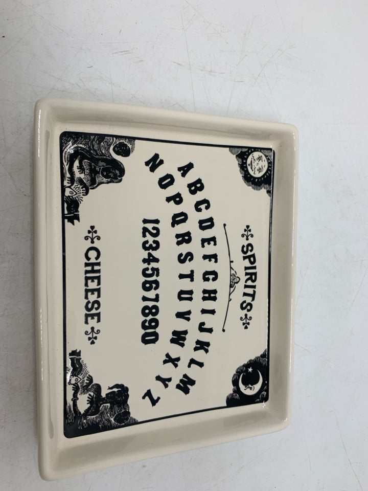 OUIJA BOARD CHEESE PLATE.
