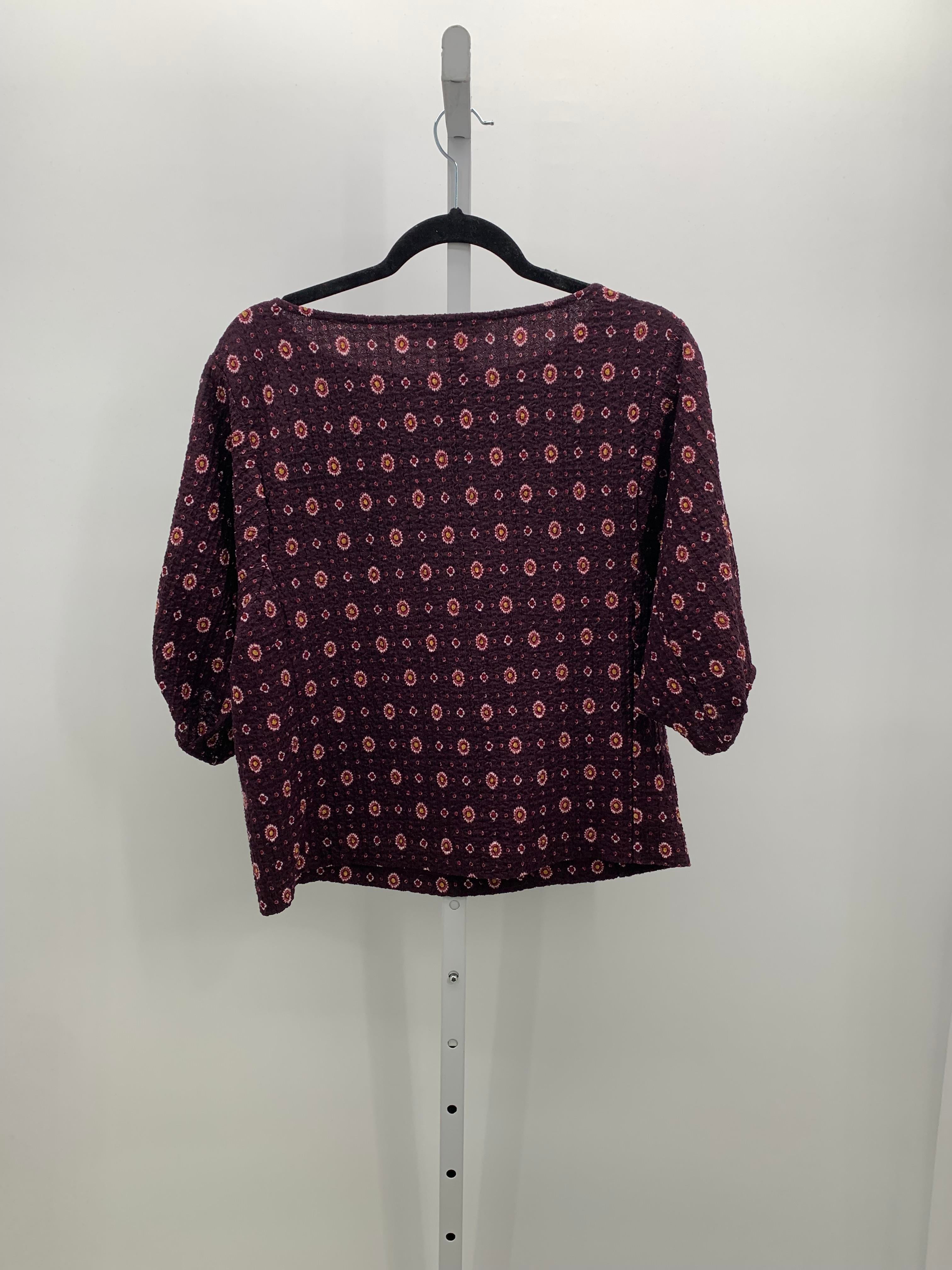 Loft Size Medium Petite Petite Short Sleeve Shirt