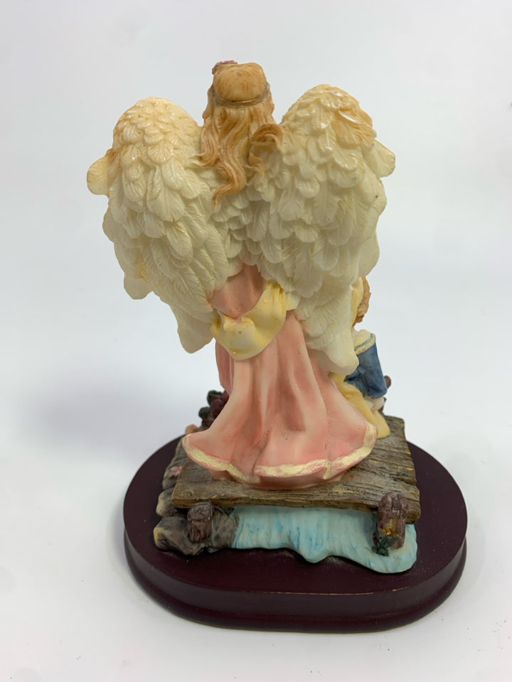 ANGEL W/2 CHILDREN FIGURINE.