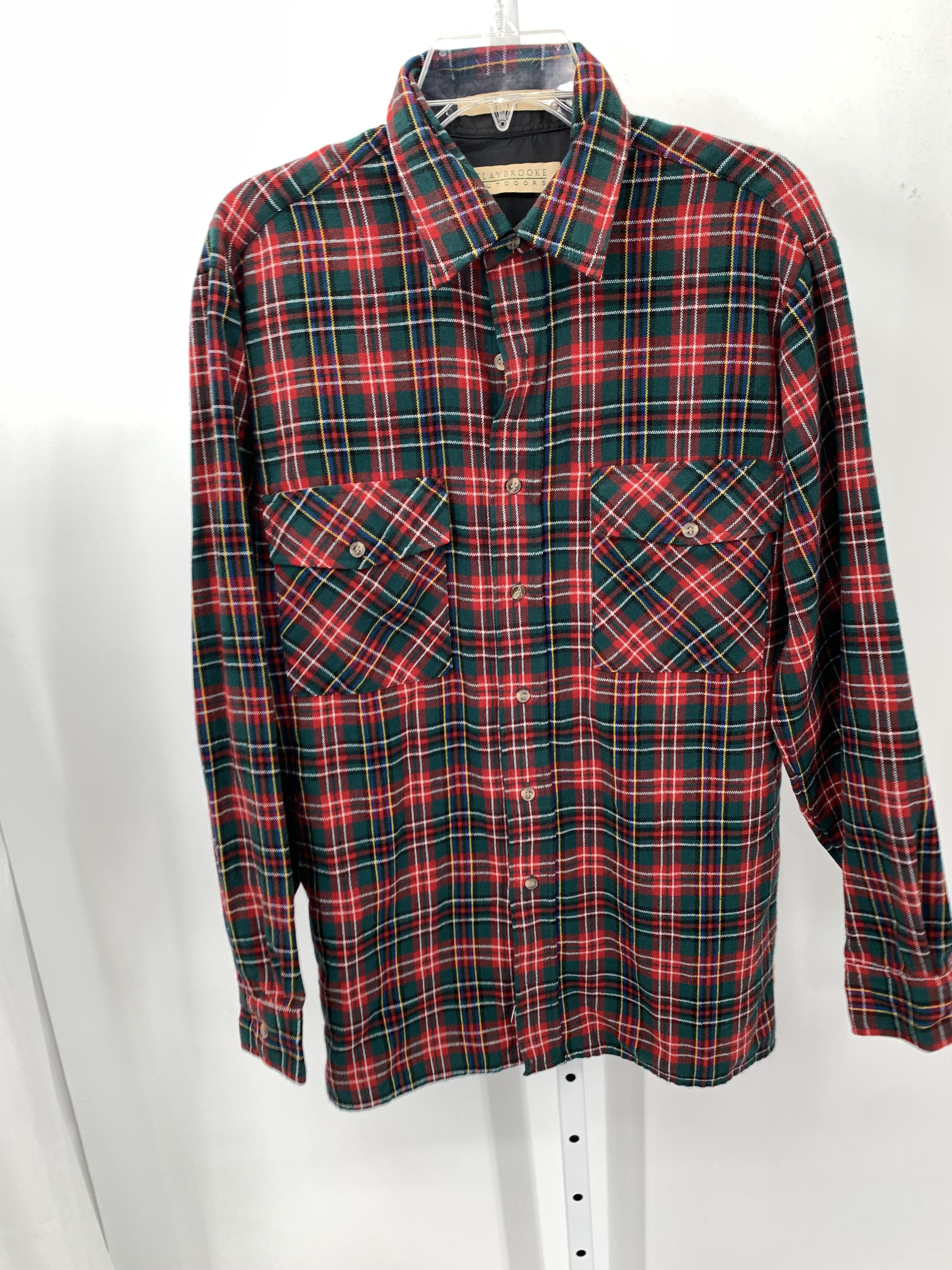 PLAID BTN DOWN SHIRT
