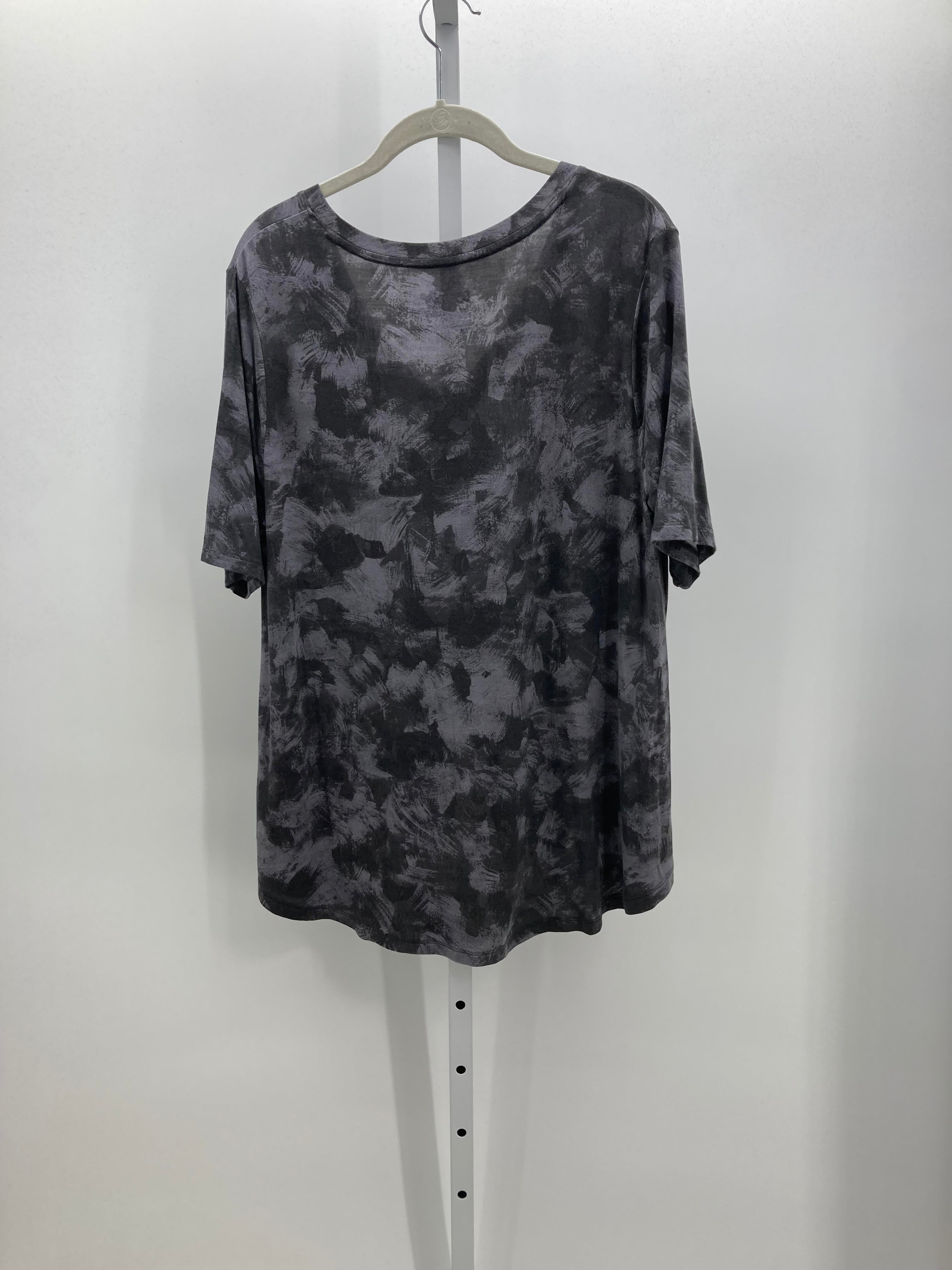 Terra & Sky Size 0X Womens Short Sleeve Shirt