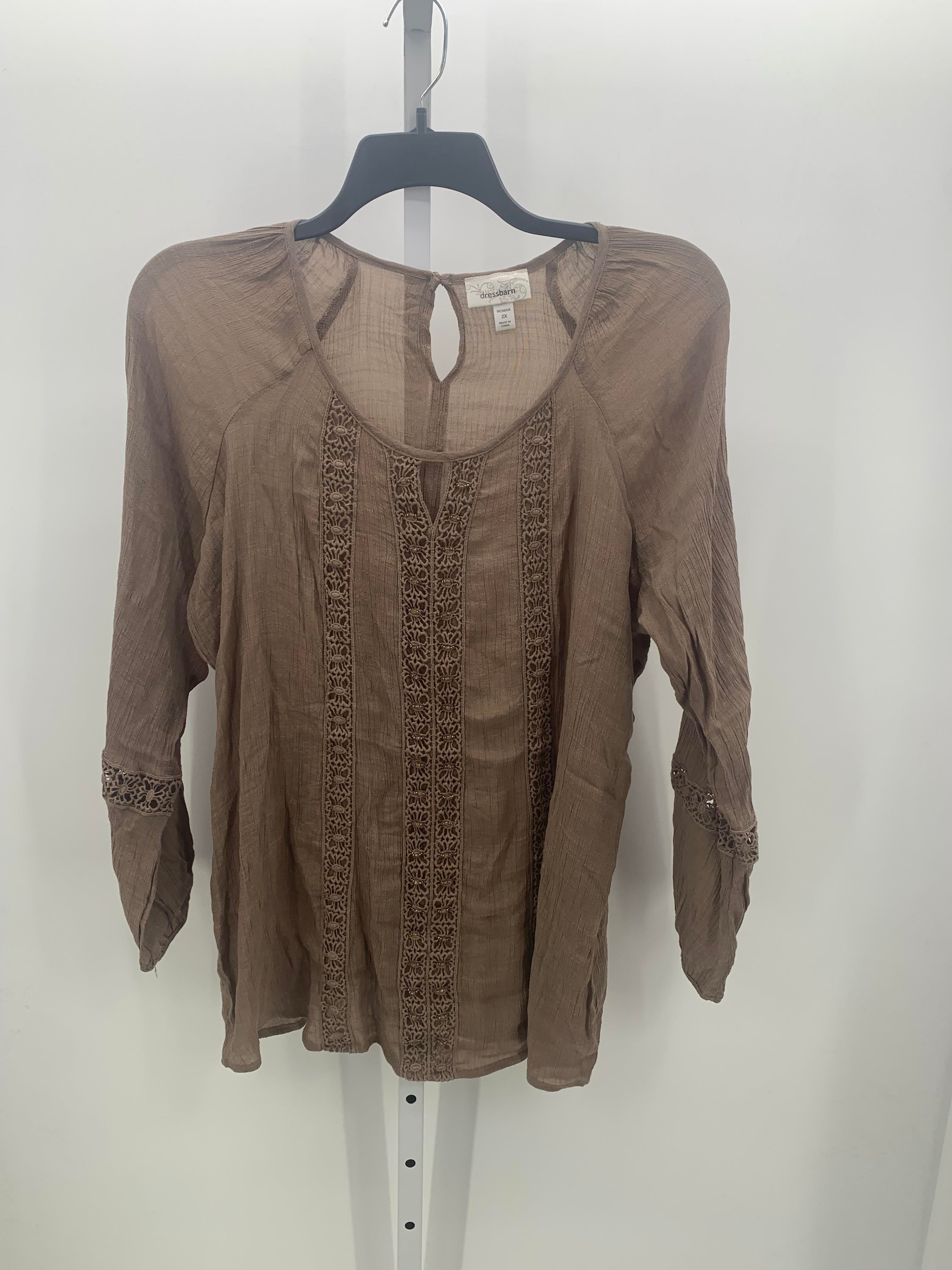 Dress Barn Size 2X Womens Long Sleeve Shirt