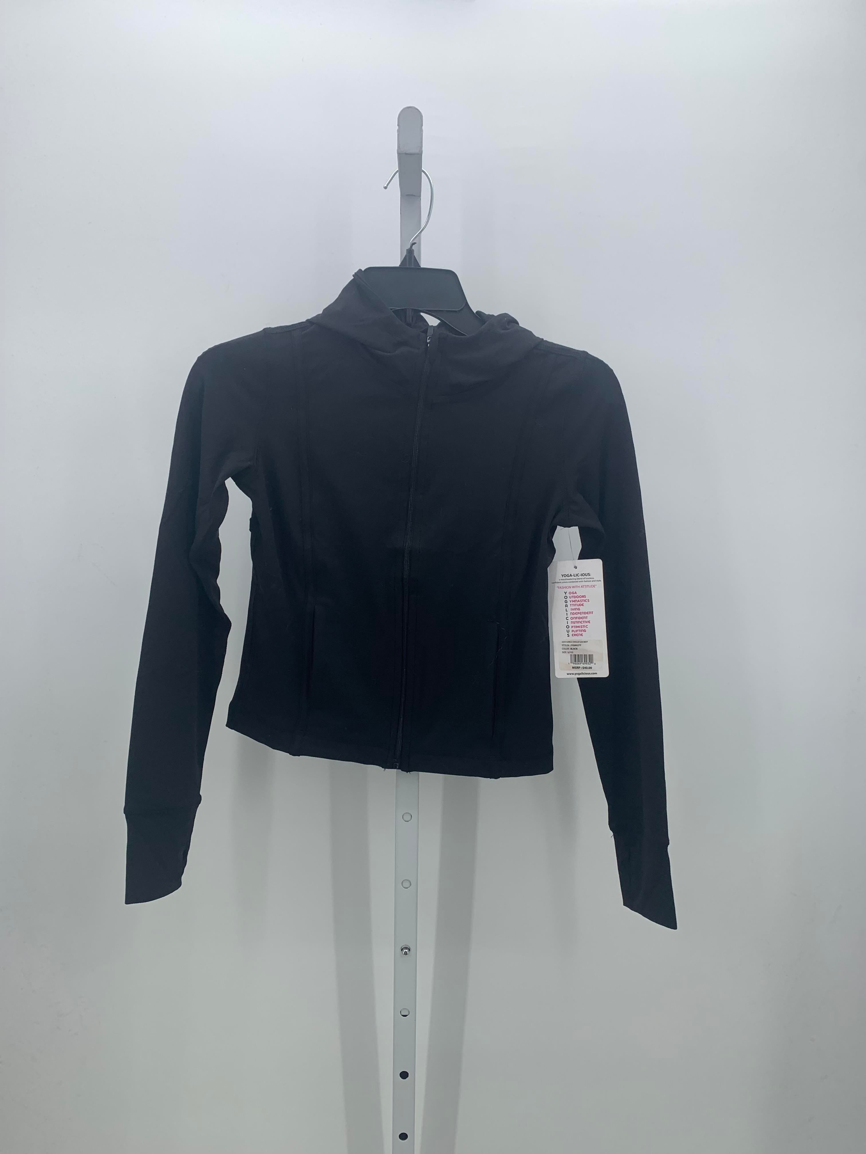 Yogalicious Size 12 Girls Sweat Jacket