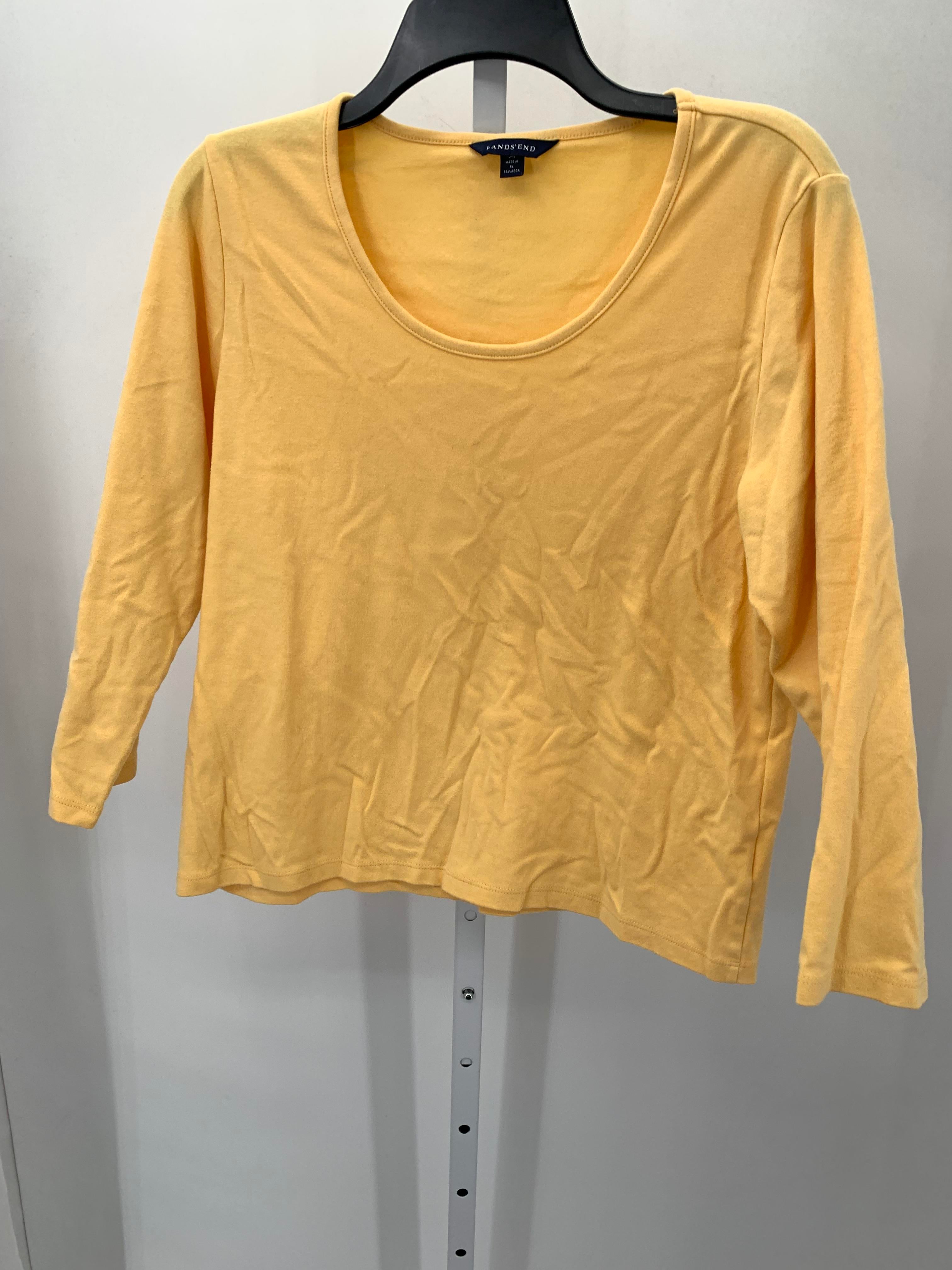 Lands End Size Medium Petite Petite 3/4 Sleeve Shirt