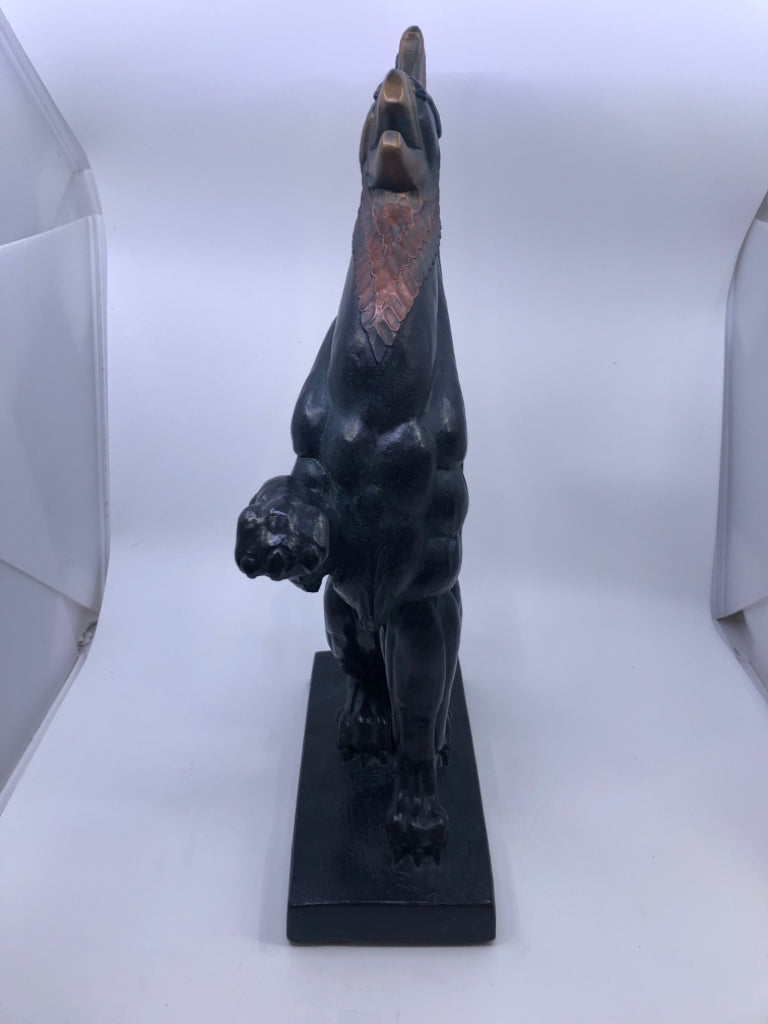 *RARE* VTG LARGE VERY HEAVY GRIFFIN SCULPTURE STATUE AUSTIN PRODUCTIONS INC 1985