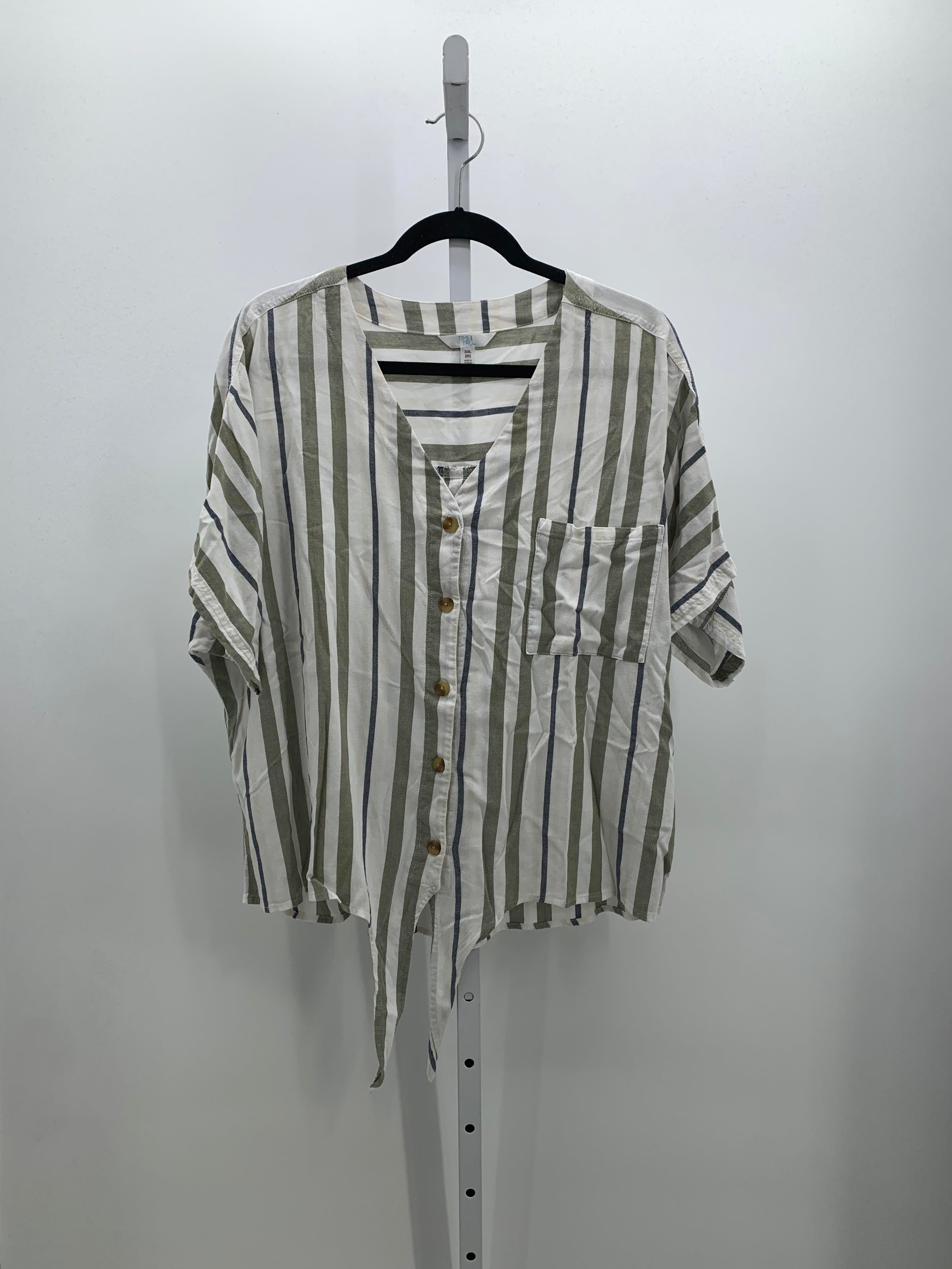 Time and Tru Size XXL Misses Short Sleeve Shirt