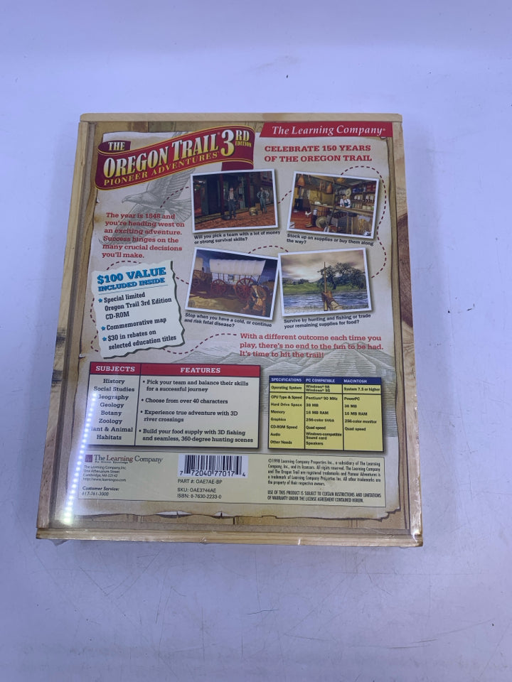 Limited Edition Oregon Trail 3rd Edition Pioneer Adventures