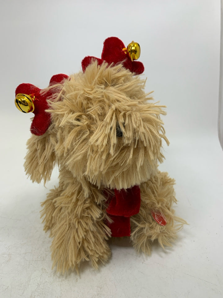 NWT DAN DEE BROWN DANCING CHRISTMAS DOG.