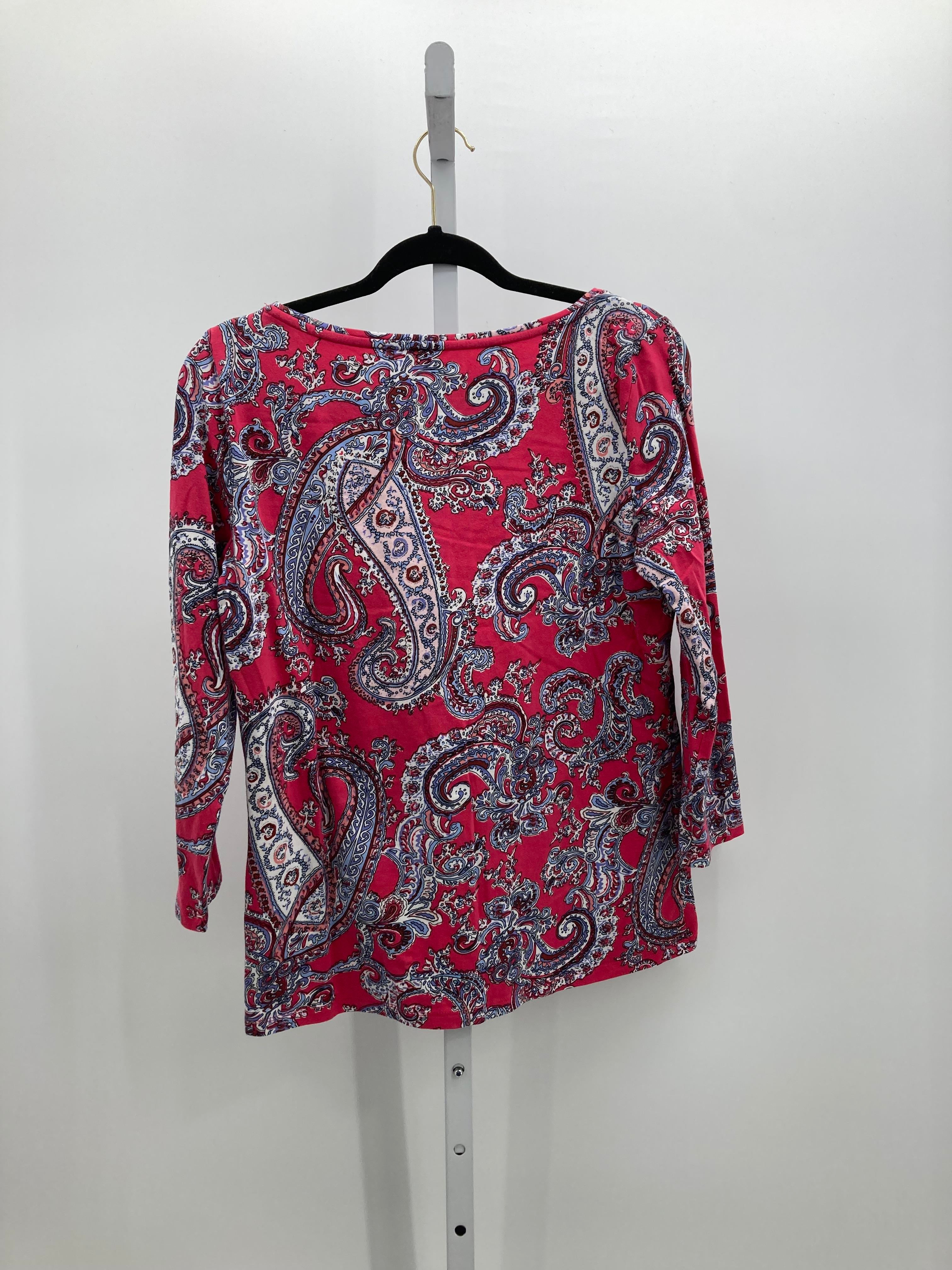 Talbots Size Medium Misses 3/4 Sleeve Shirt