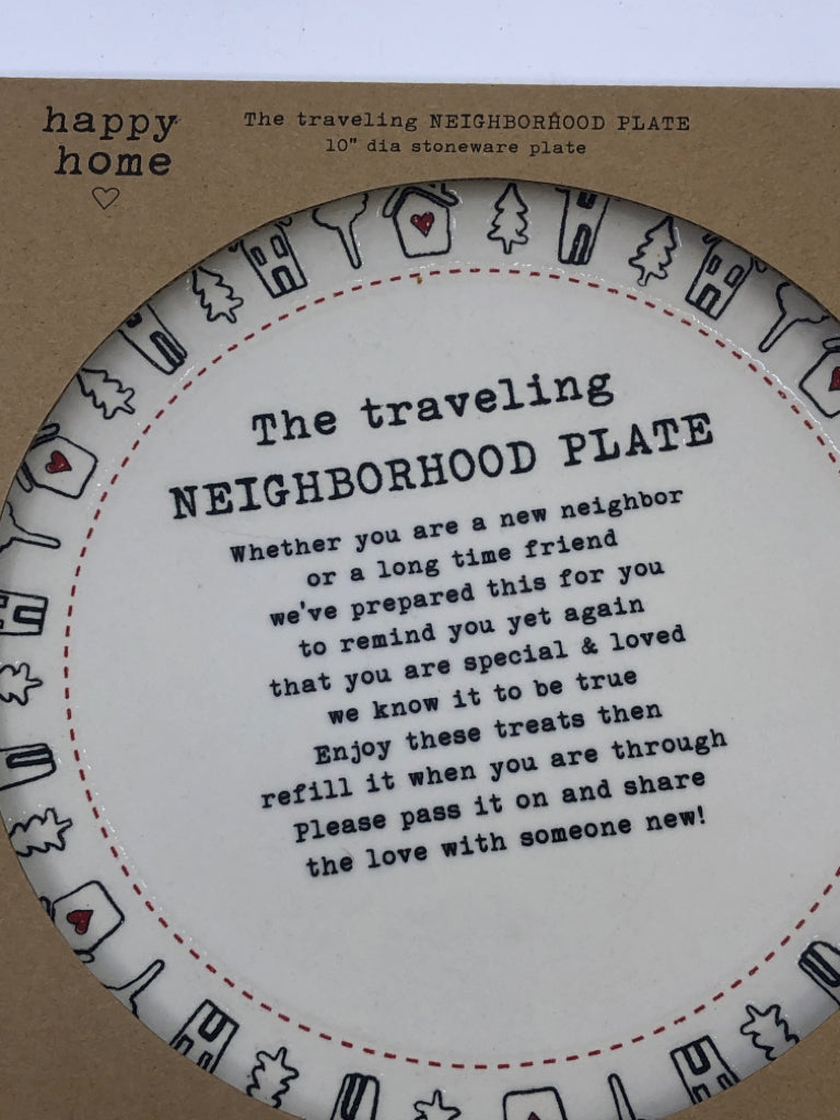 NIB TRAVELING NEIGHBOR PLATE.