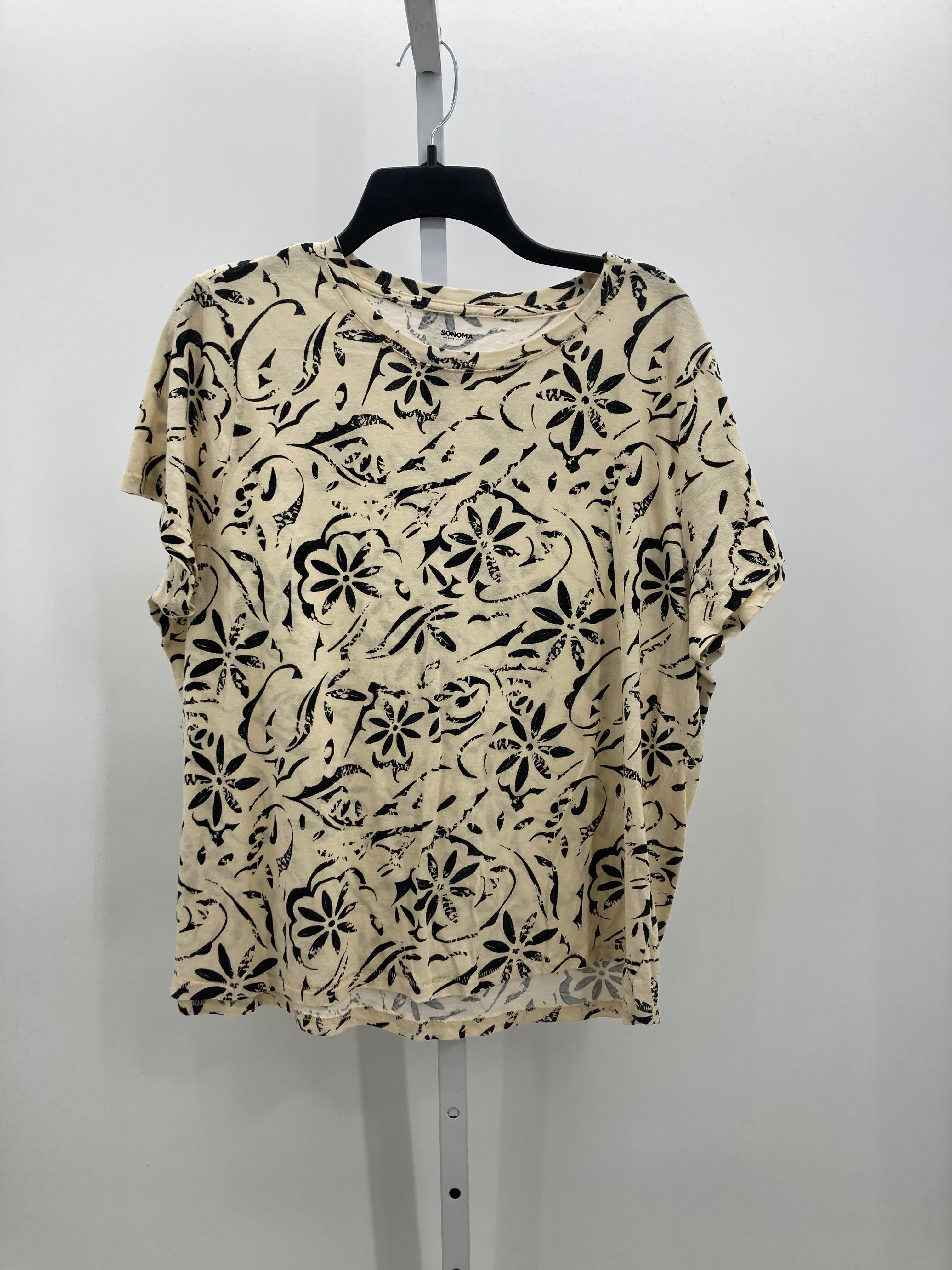 Sonoma Size Extra Large Misses Short Sleeve Shirt