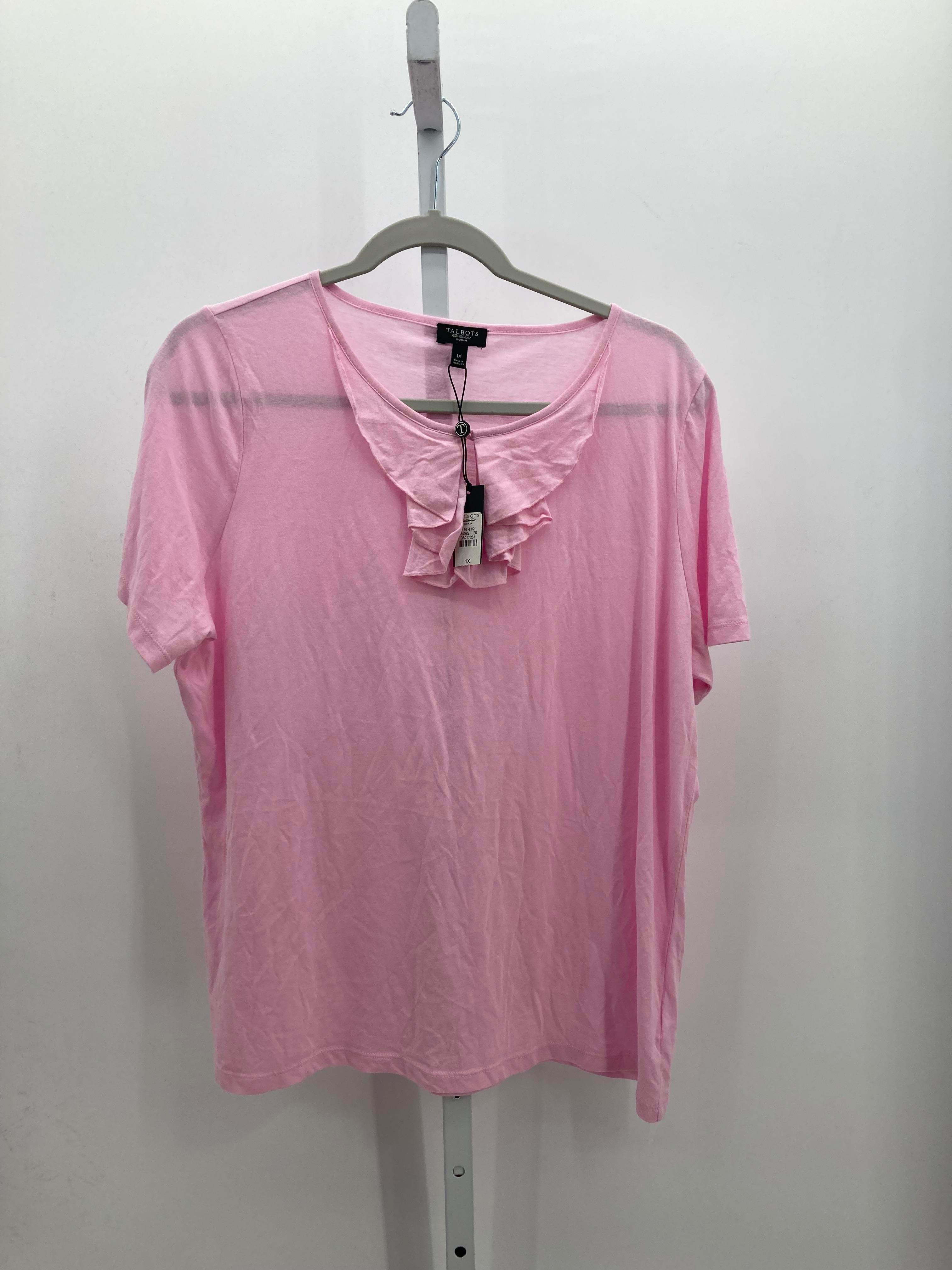 Talbots Size 1X Womens Short Sleeve Shirt