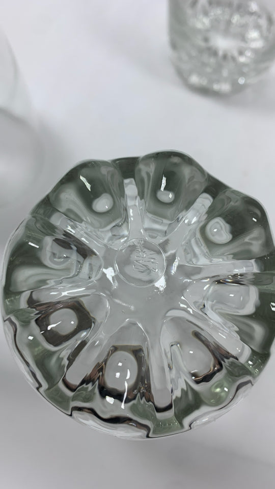 4 BORMIOLI TUMBLER GLASSES.
