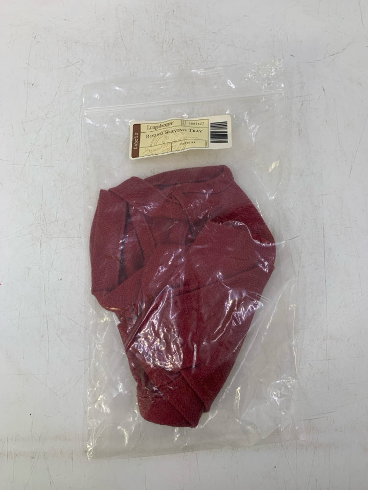 IP ROUND SERVING TRAY LINER COLOR PAPRIKA.