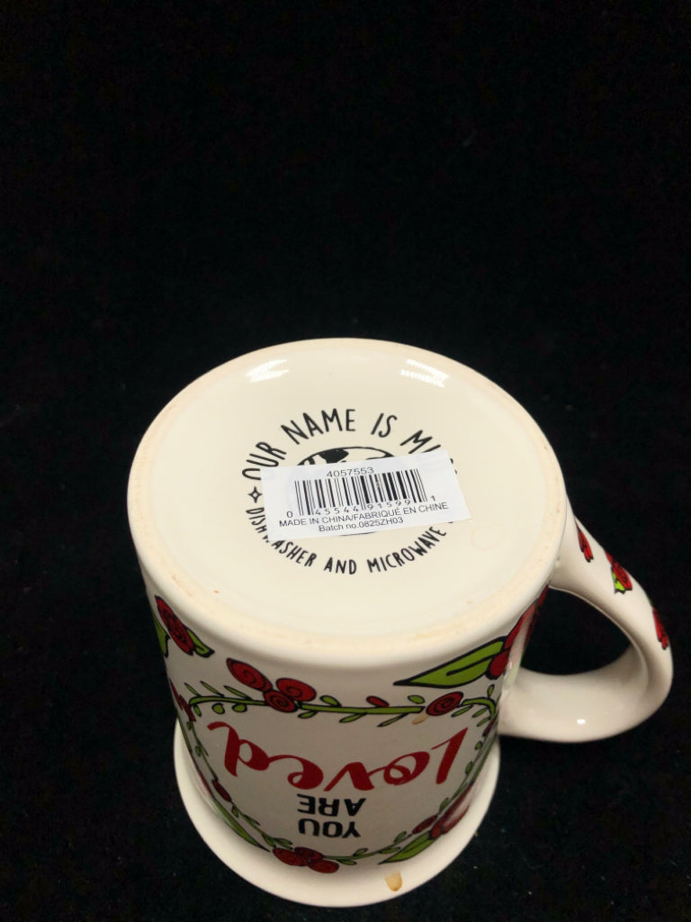 NANA- LOVE YOU BUNCHES ROSE MUG.