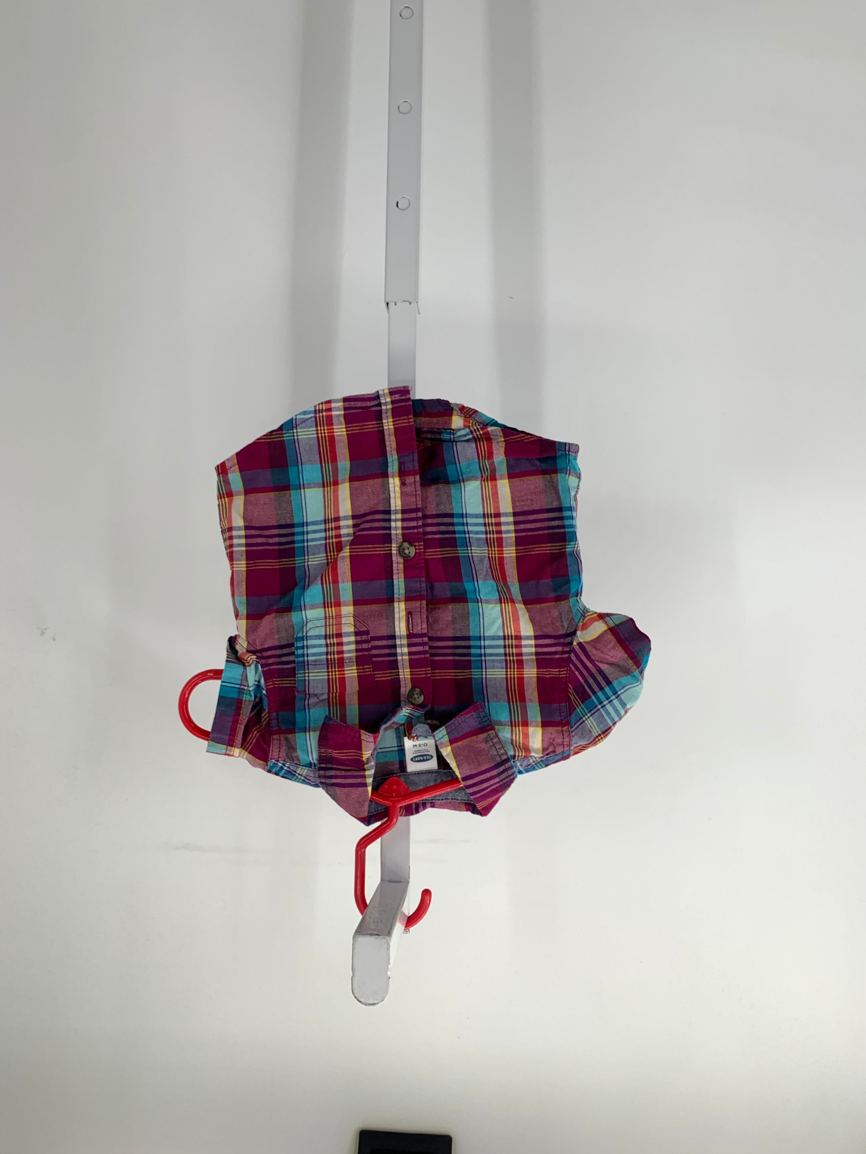 PLAID BTN DOWN