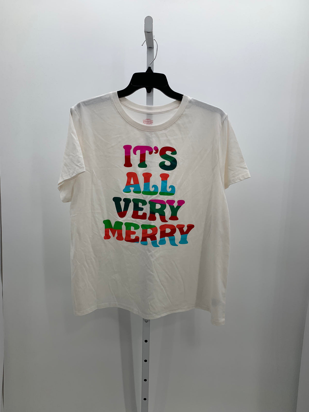 NEW SHORT SLV SHIRT IT'S ALL VERY MERRY.
