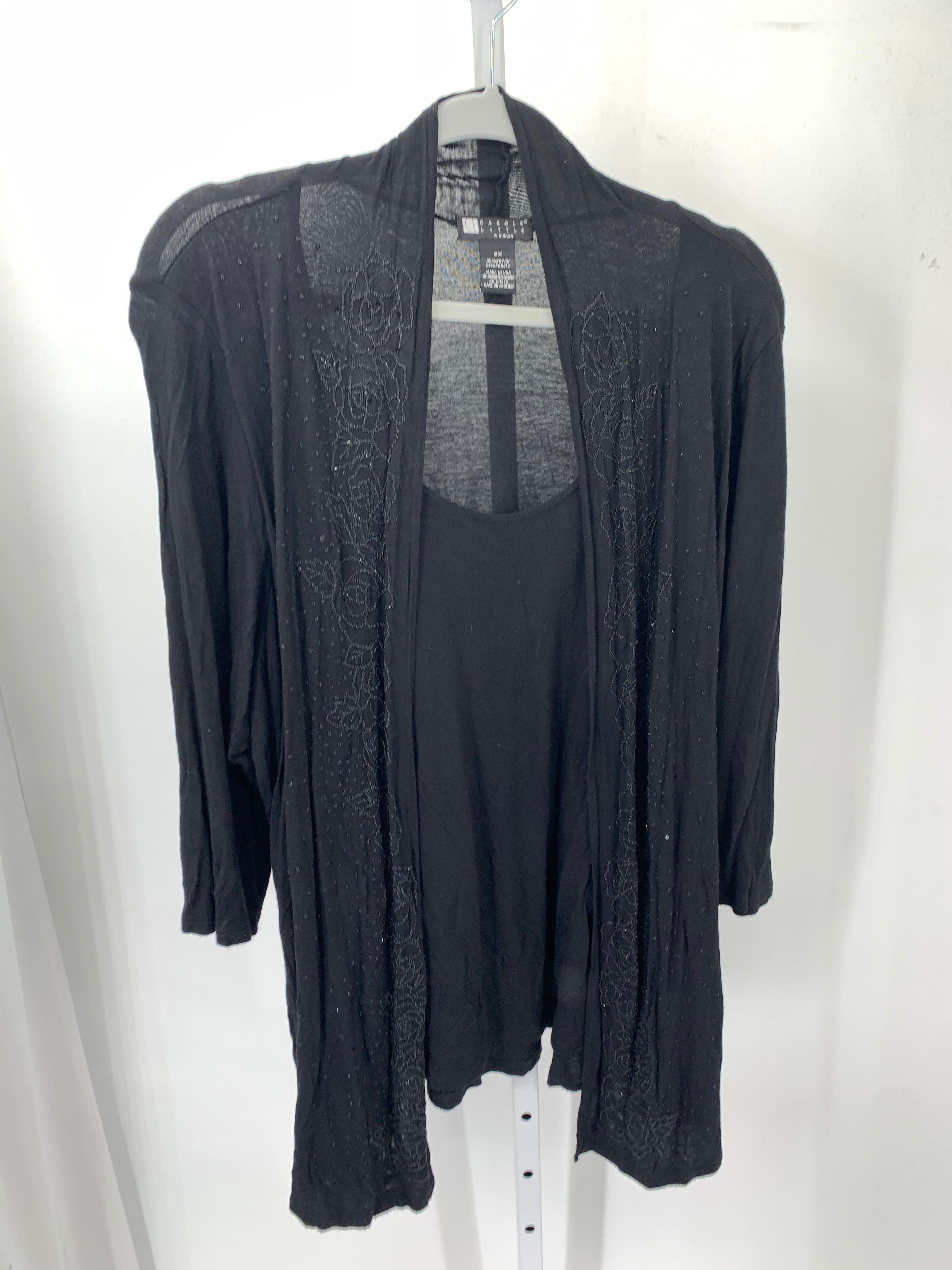 Carole Little Size 2X Womens 3/4 Sleeve Shirt