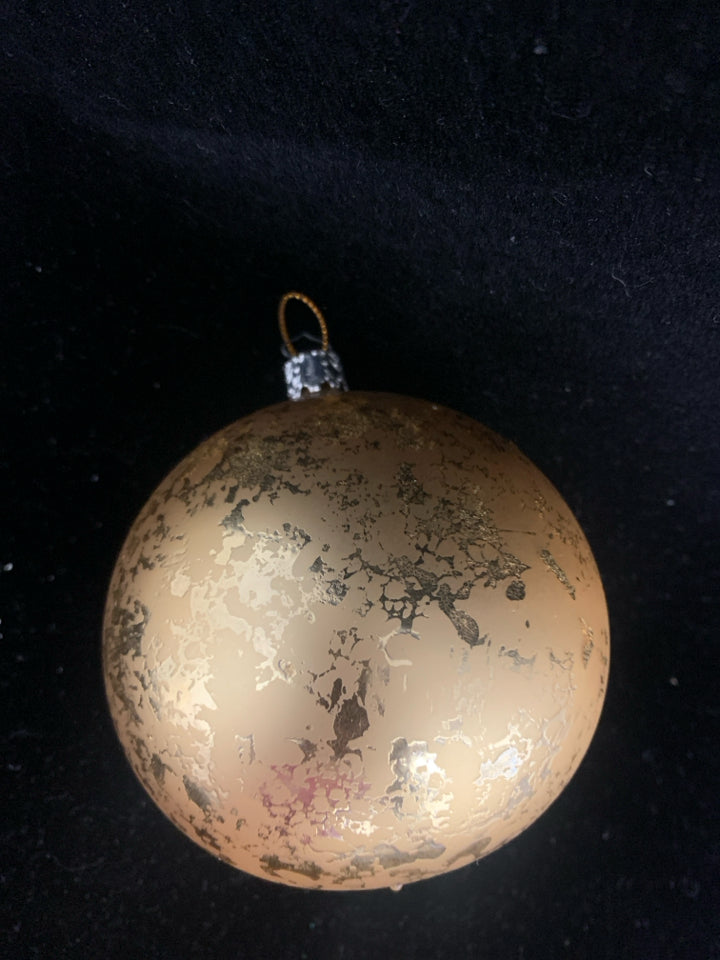 GOLD BULB ORNAMENT.