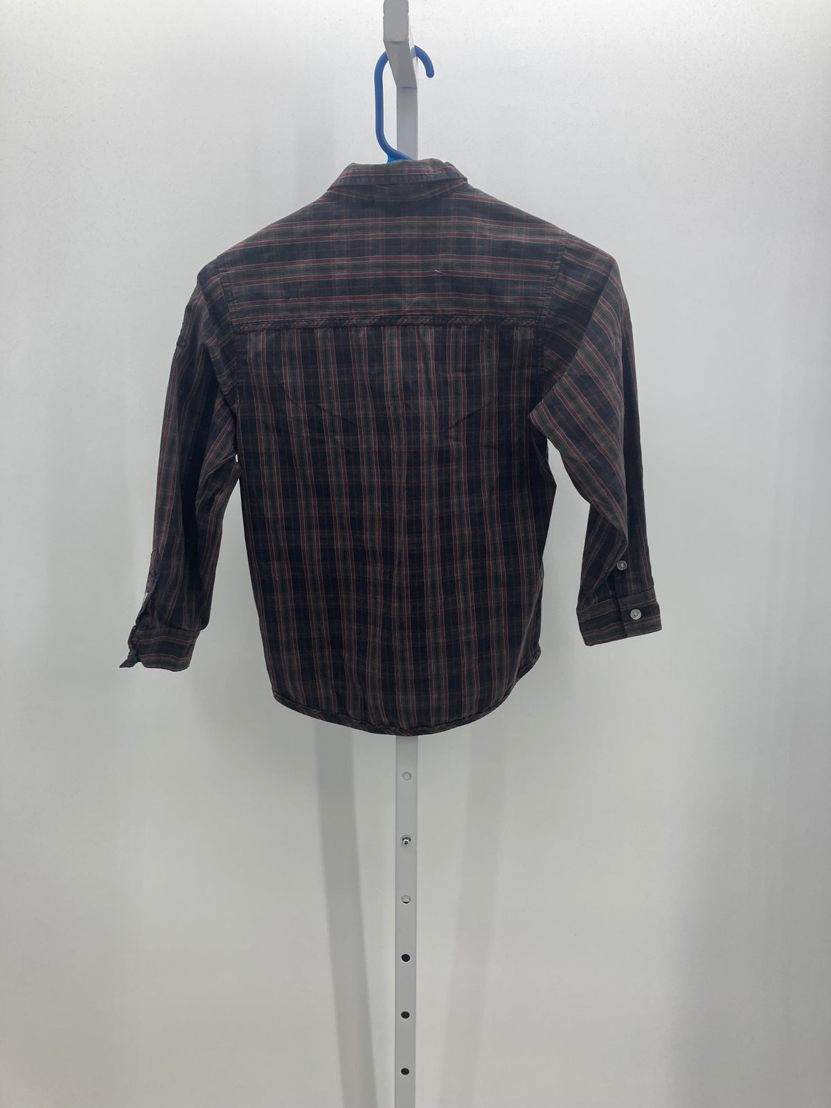PLAID BTN DOWN