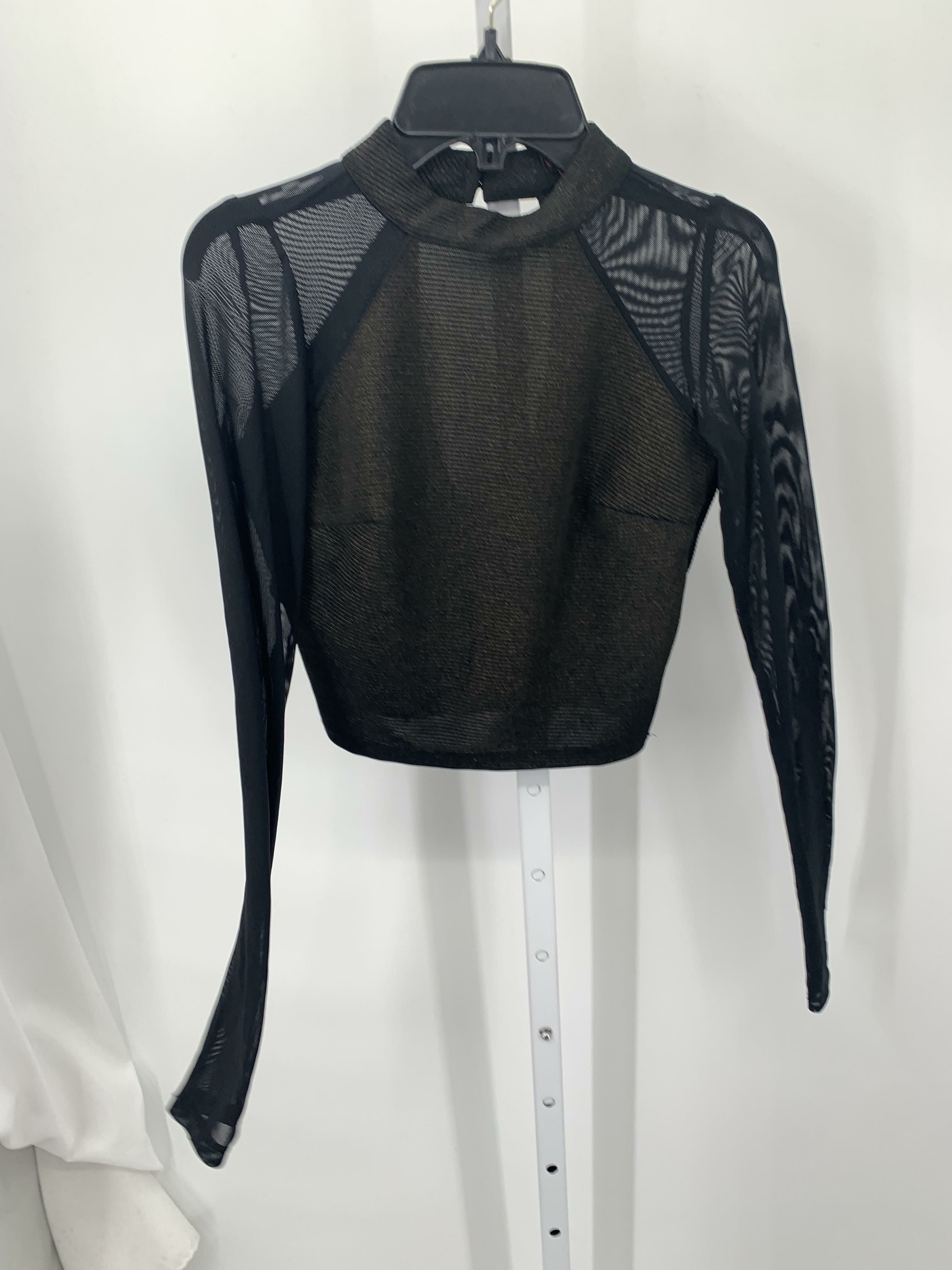 Material Girl Size X Small Juniors Long Sleeve Shirt