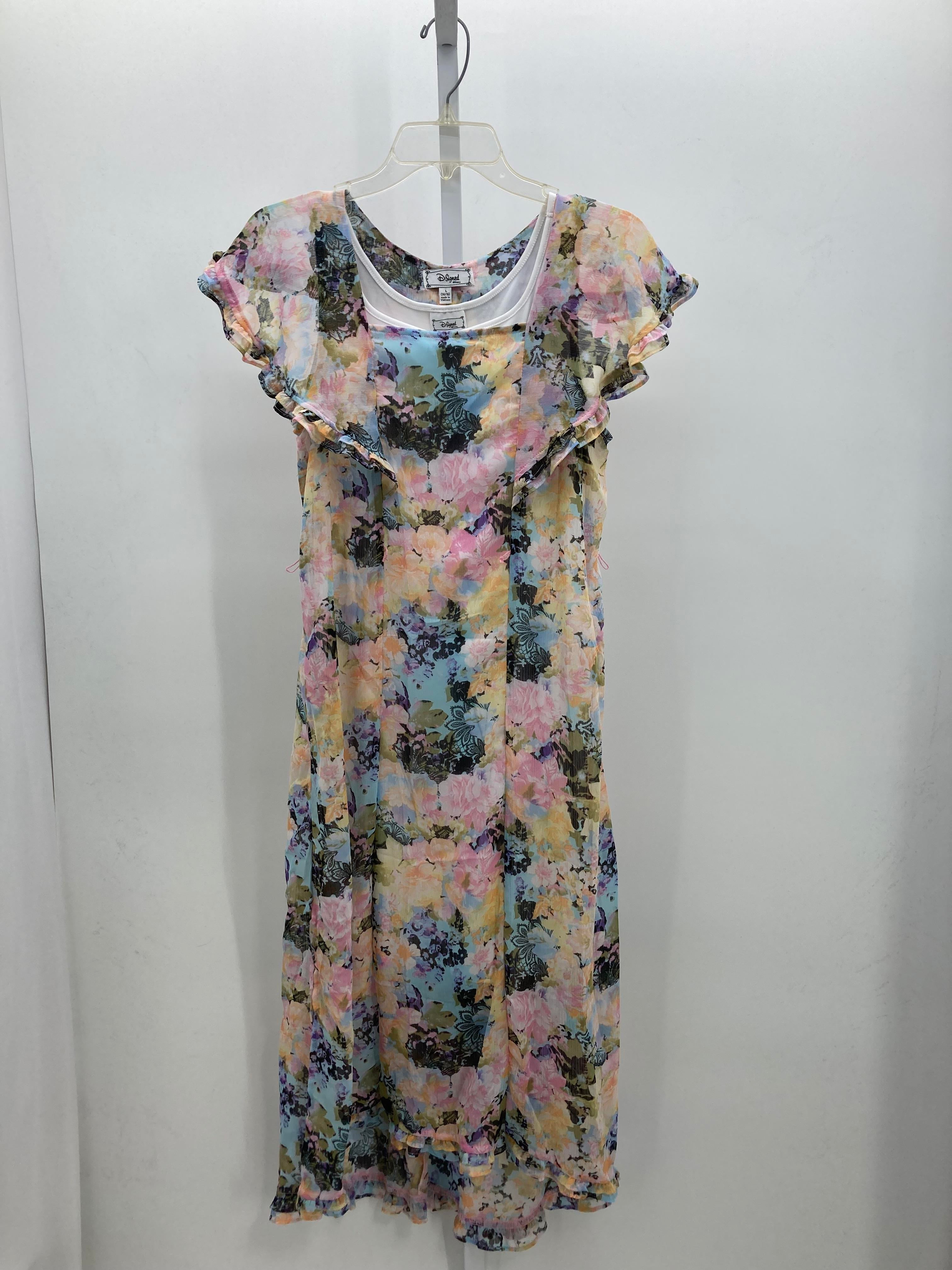 D-Signed Size 14-16 Girls Short Sleeve Dress