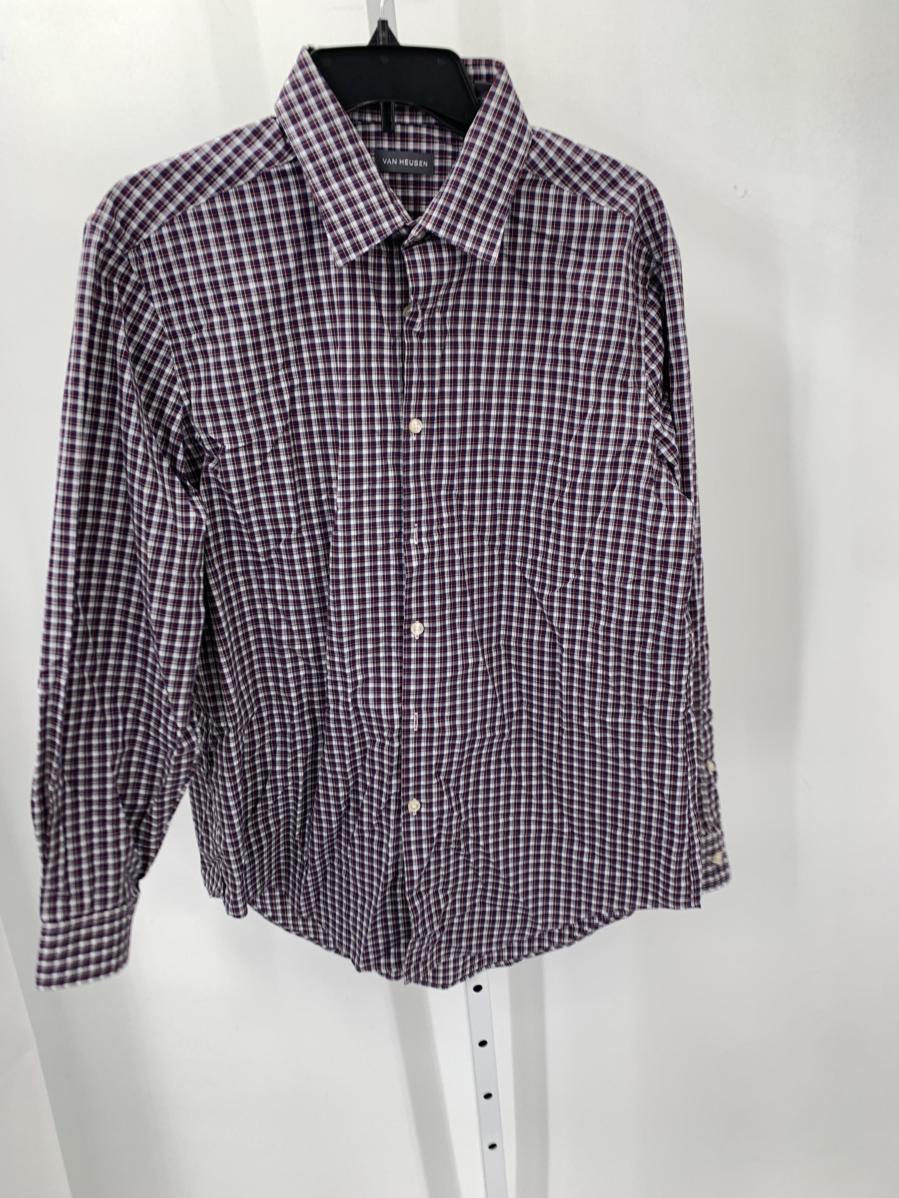 NAVY WHITE PLAID BTN DOWN