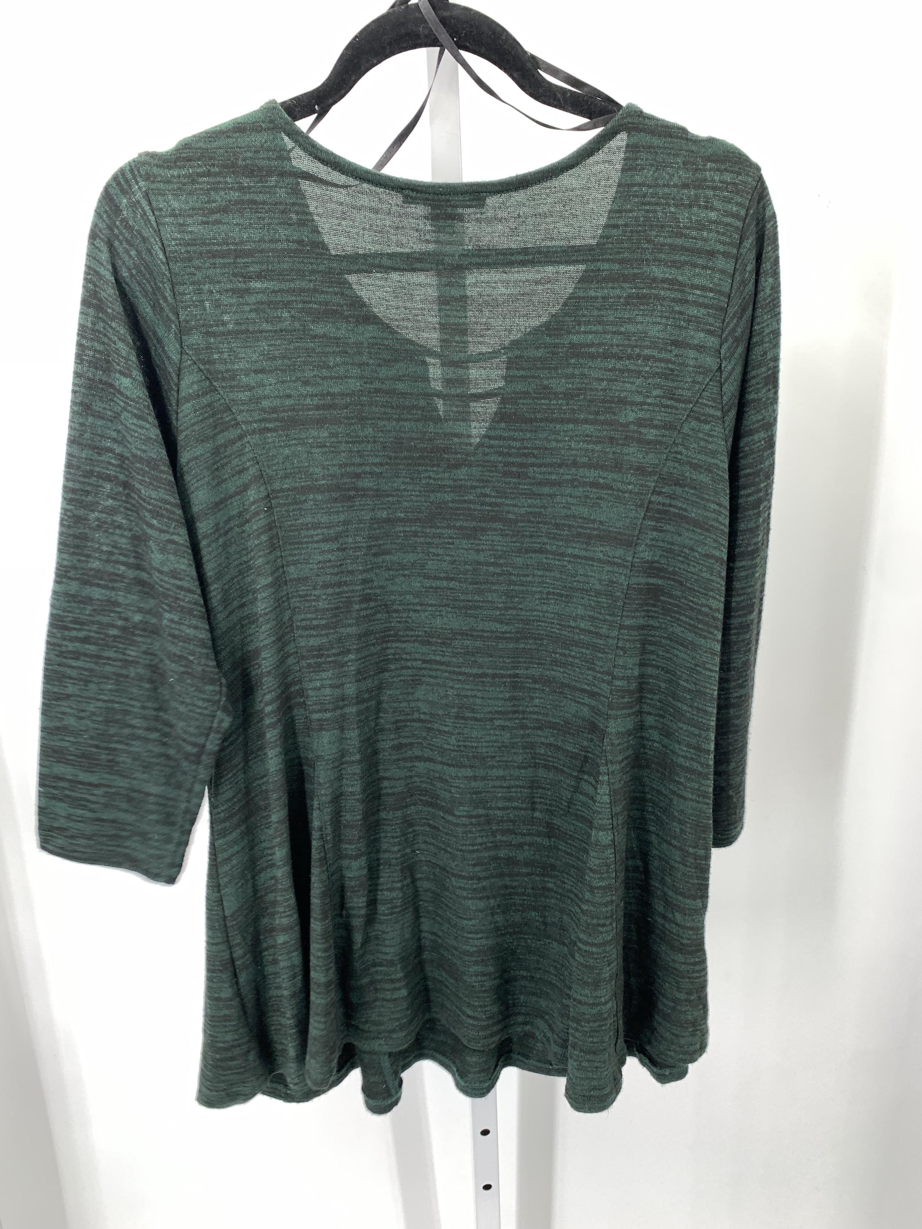Roz & Ali Size 1X Womens 3/4 Sleeve Shirt