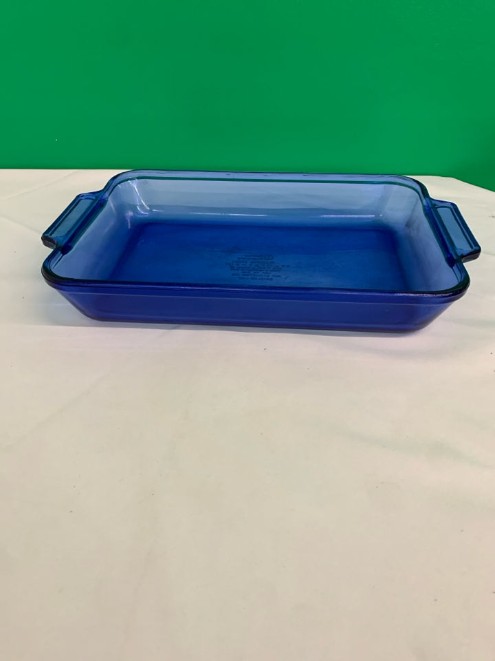 BLUE ANCHOR HOCKING BAKING PAN.