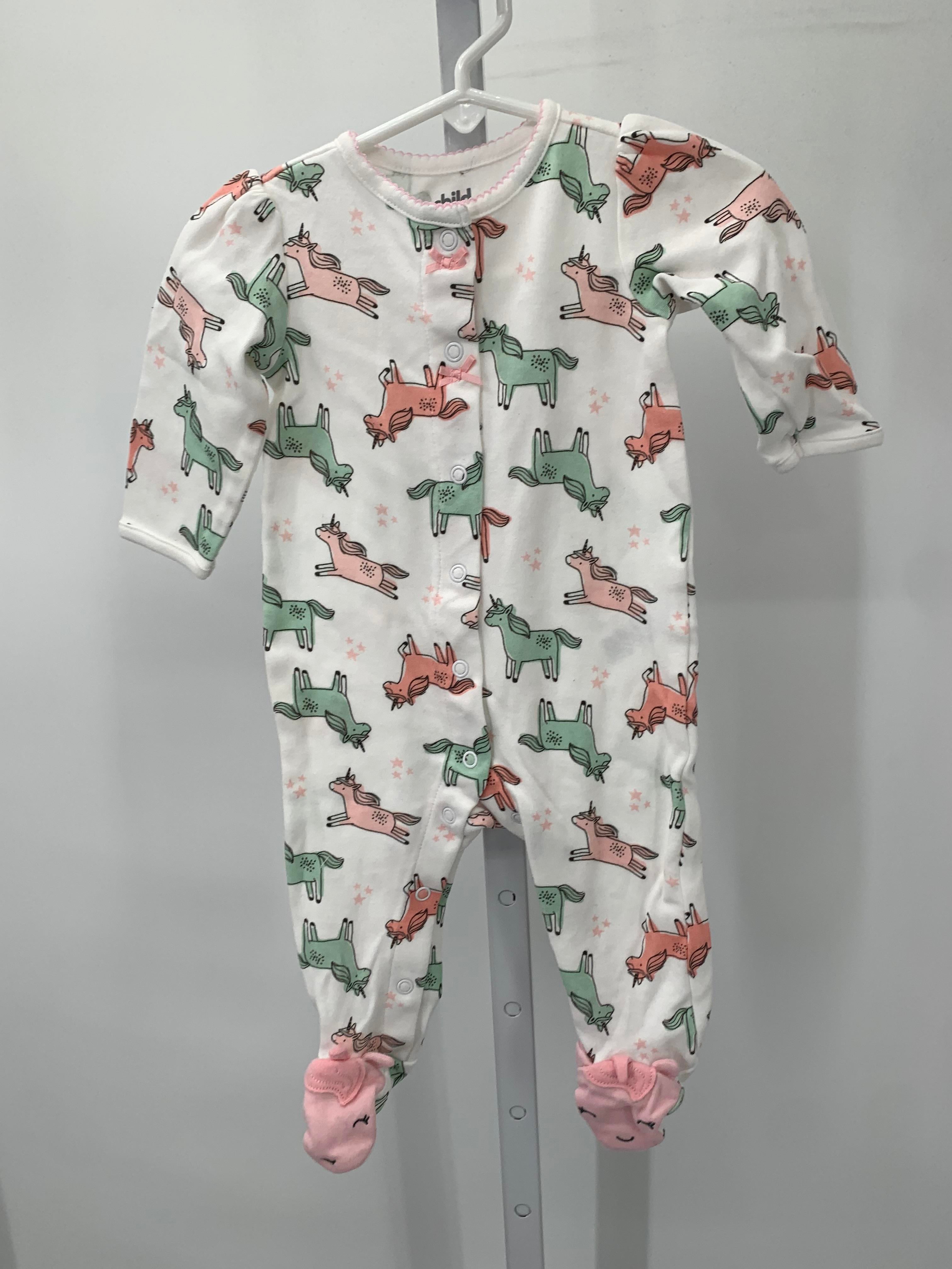 Child of Mine Size 3-6 Months Girls Long Slv. Romper