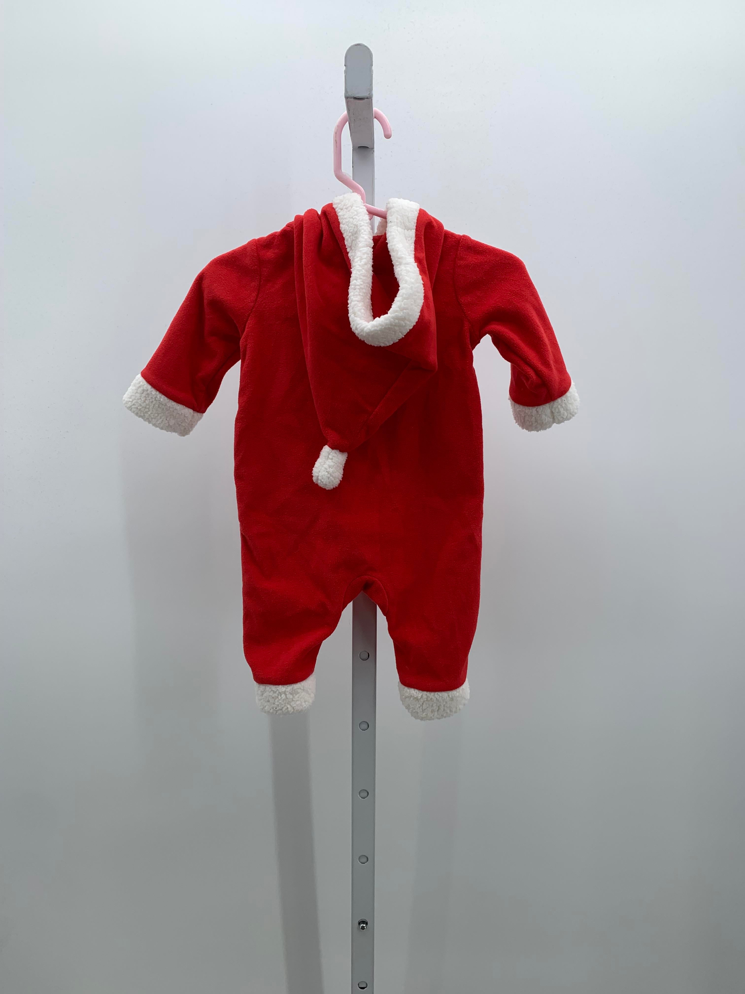 LONG SLV ROMPER SANTA HOODED
