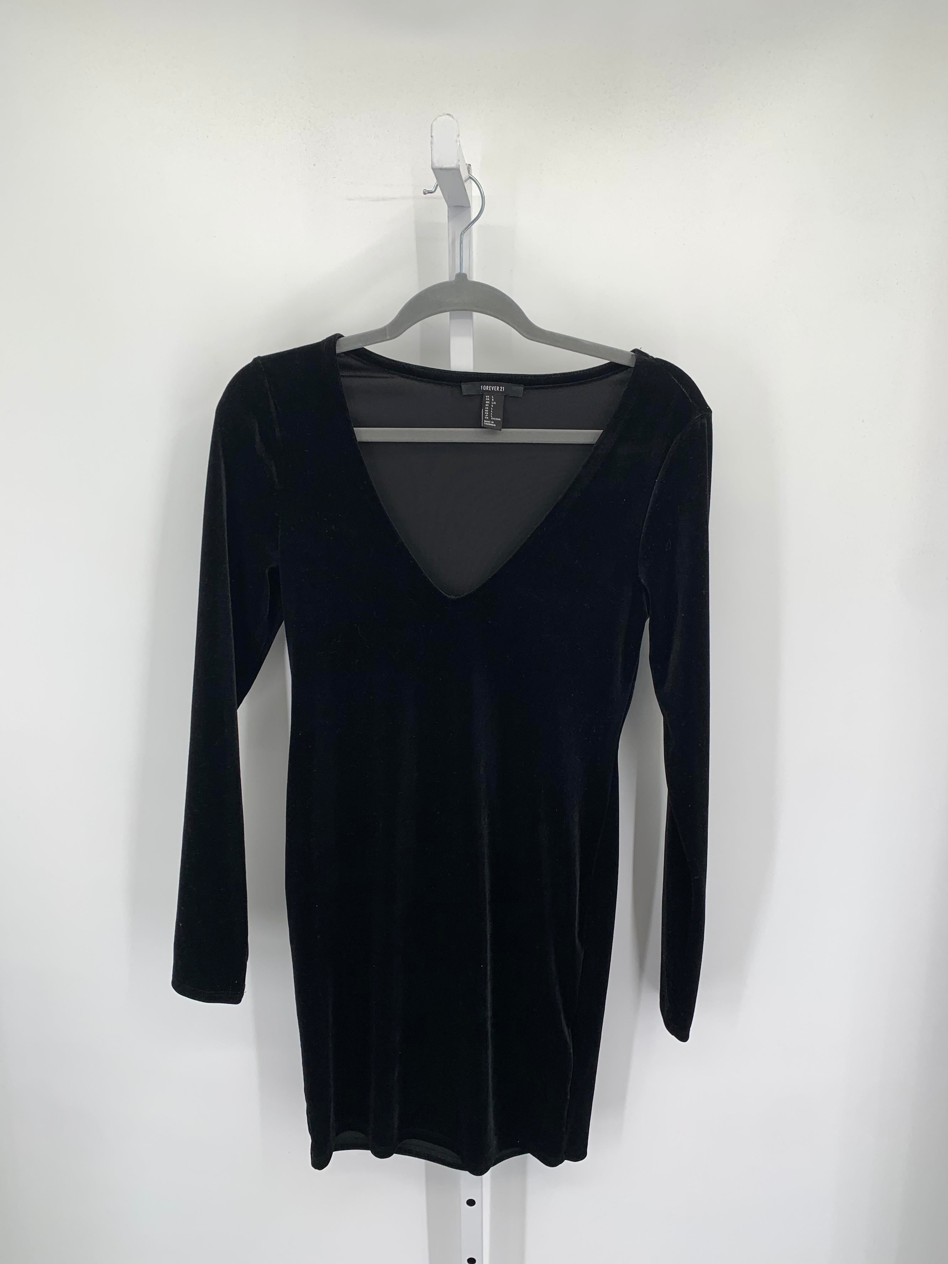 Forever 21 Size Large Juniors Long Sleeve Dress