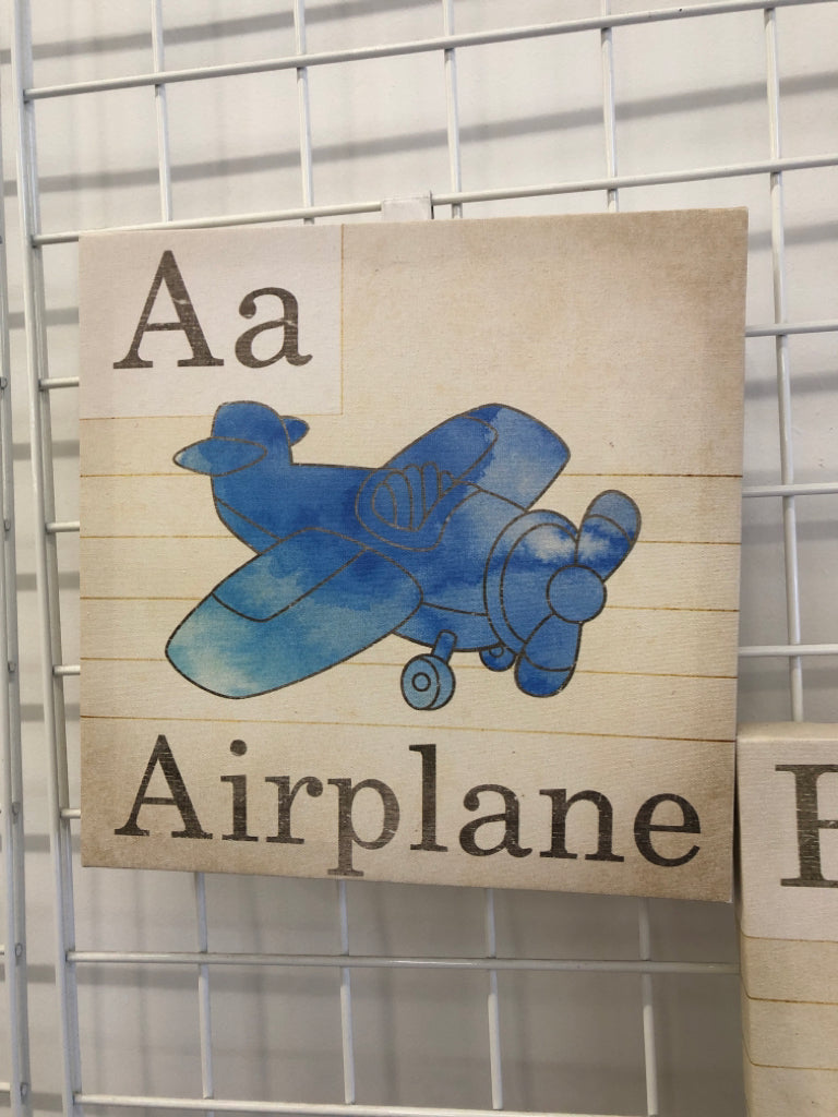 3 A-B-C CANVAS PRINTS.