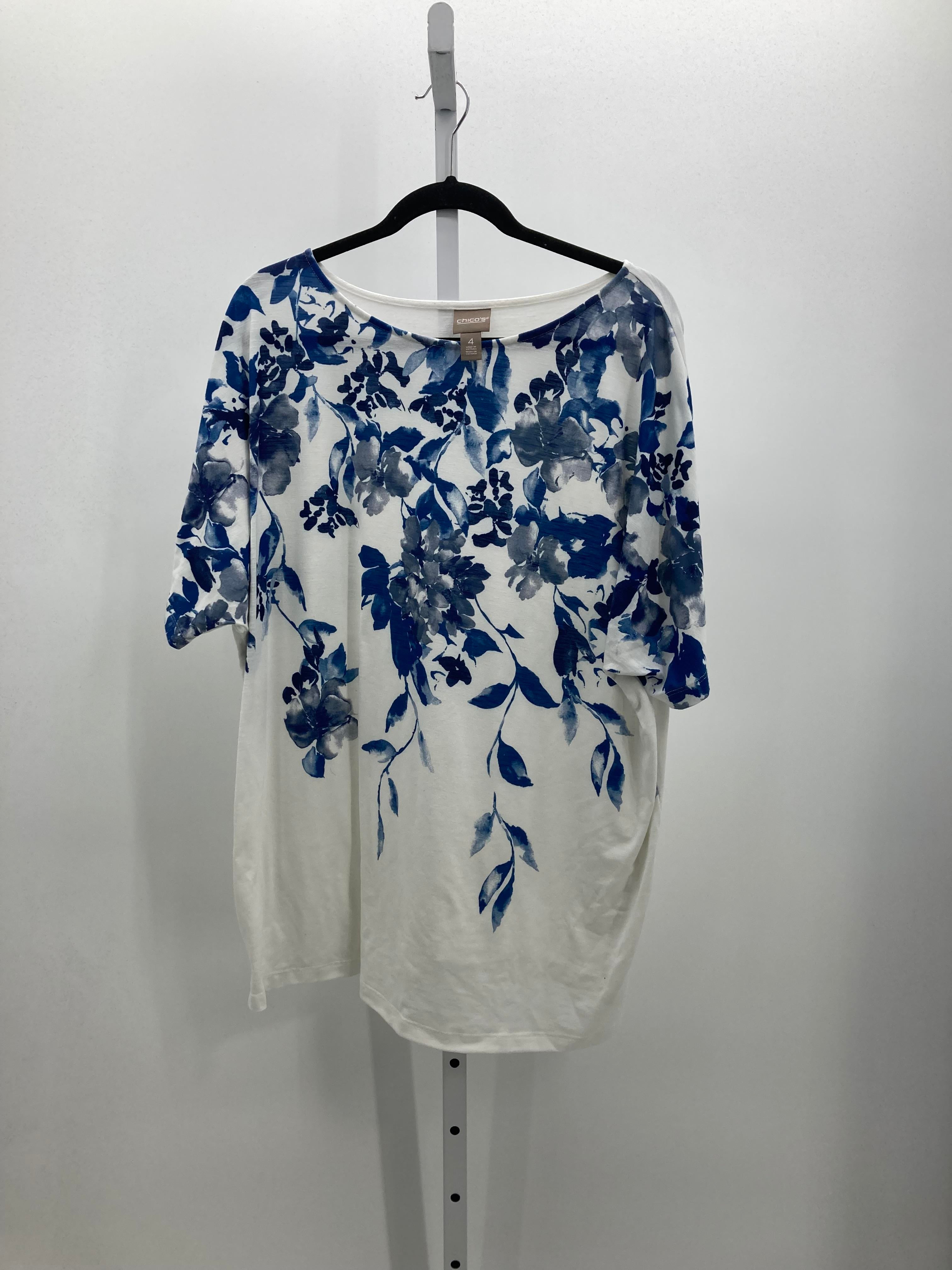 Chico's Size Extra Large Misses Short Sleeve Shirt