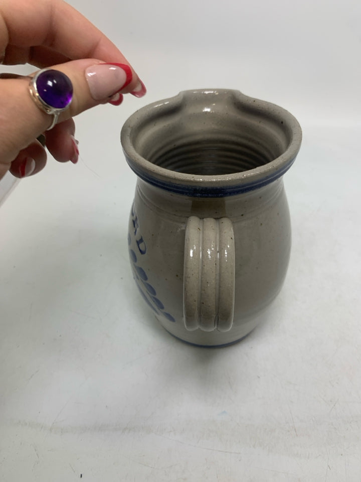 GREY/BLUE WESTFORD PITCHER SIGNED.