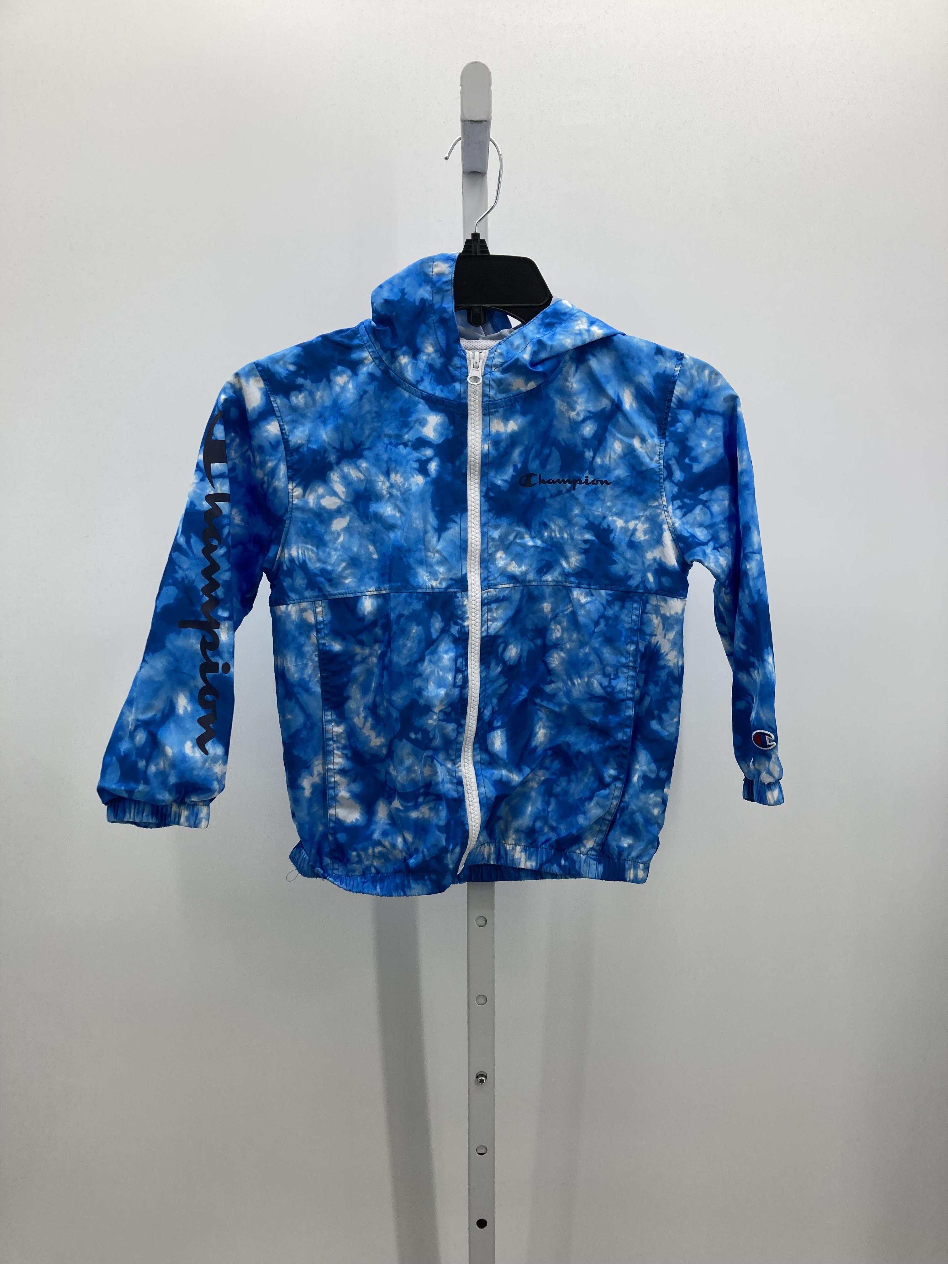 BLUE/WHITE ZIP WINDBREAKER