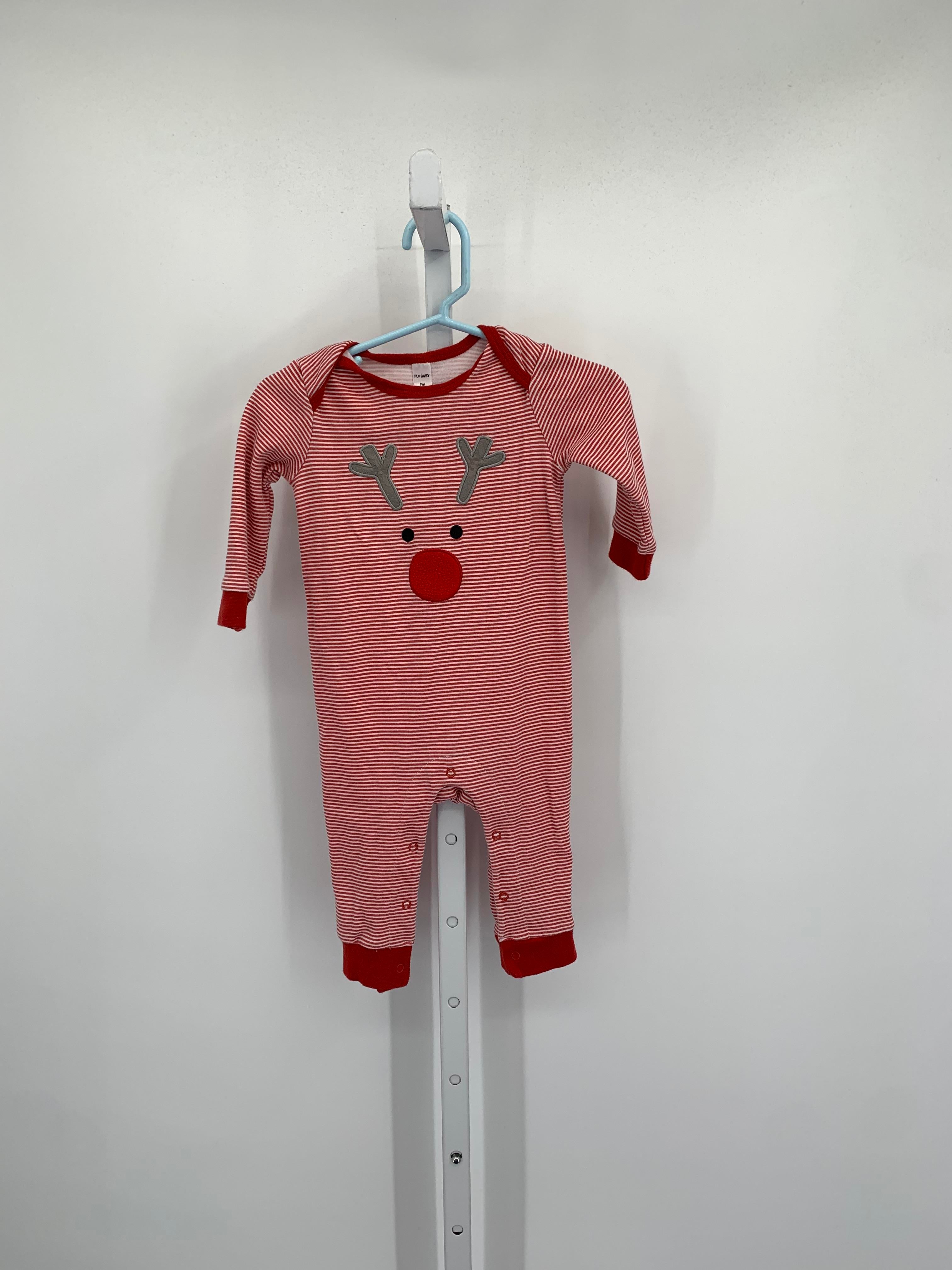 LONG SLV ROMPER REINDEER.