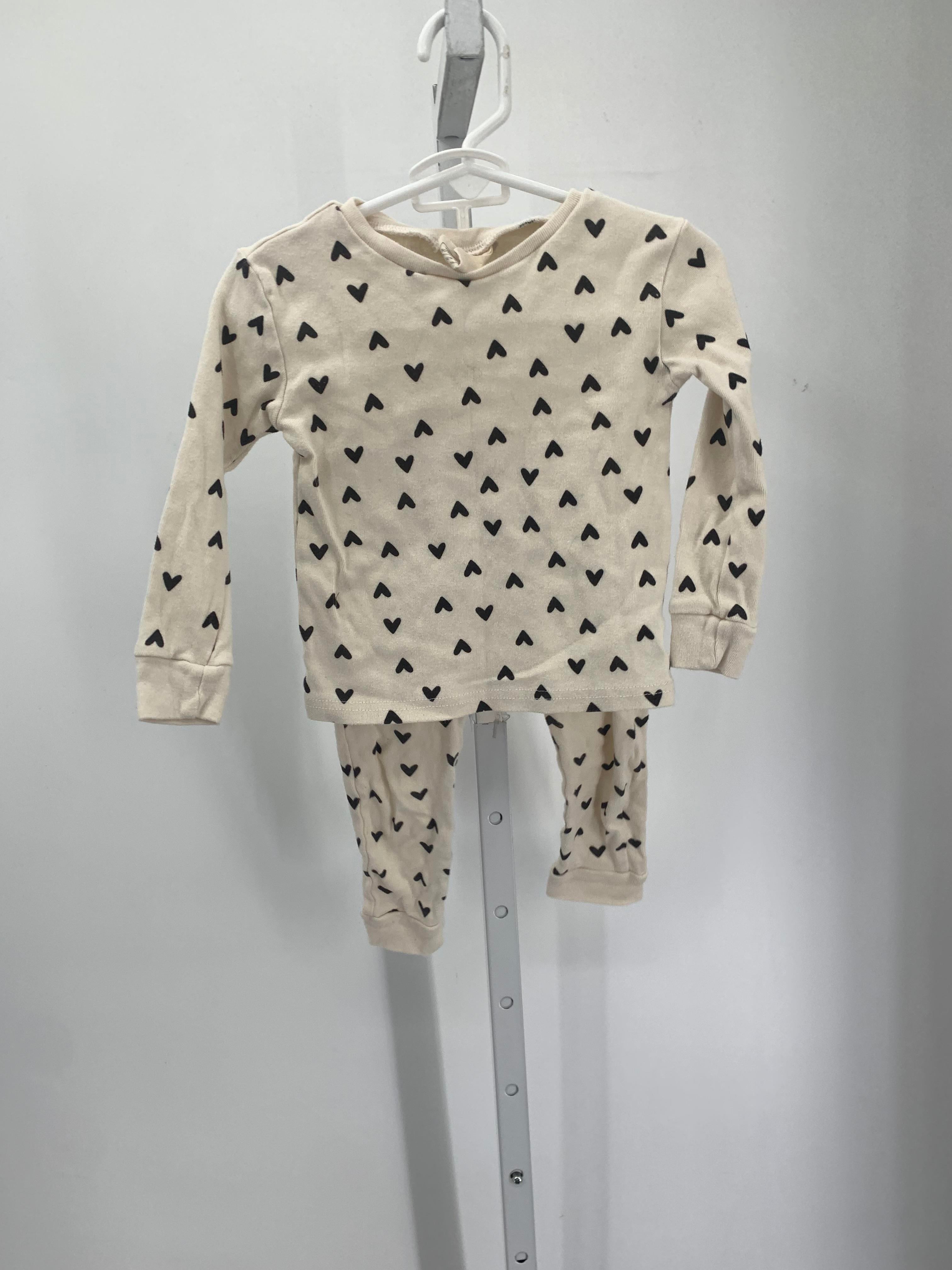 Rabbit + Bear Size 3T Girls Pajamas