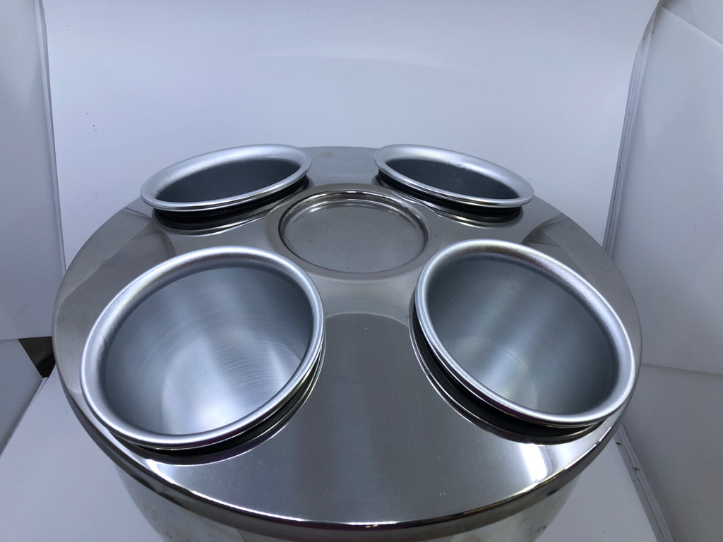 5PC SILVER WINE BOTTLE CHILLER.