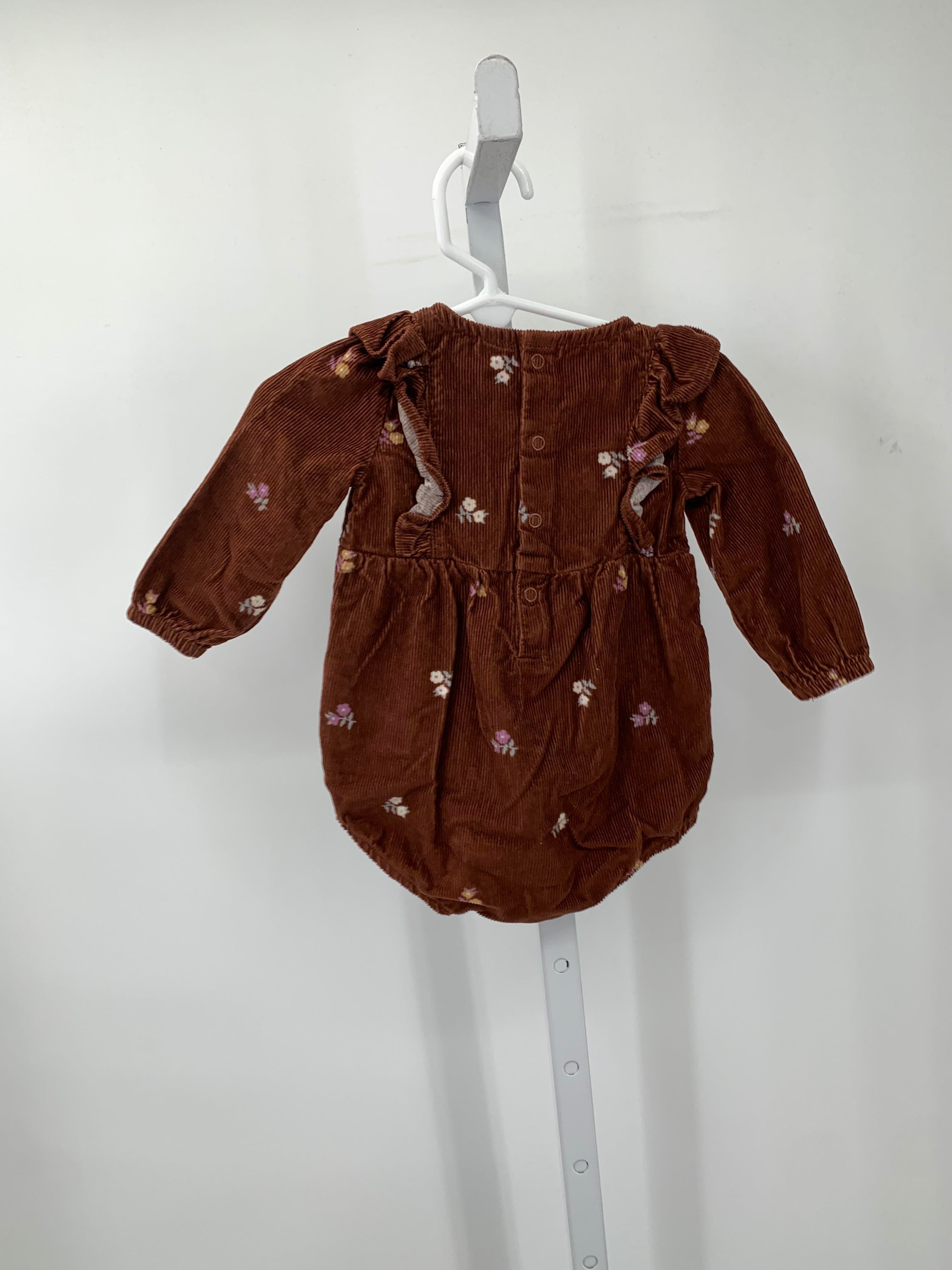 Carters Size 9 Months Girls Long Slv. Romper
