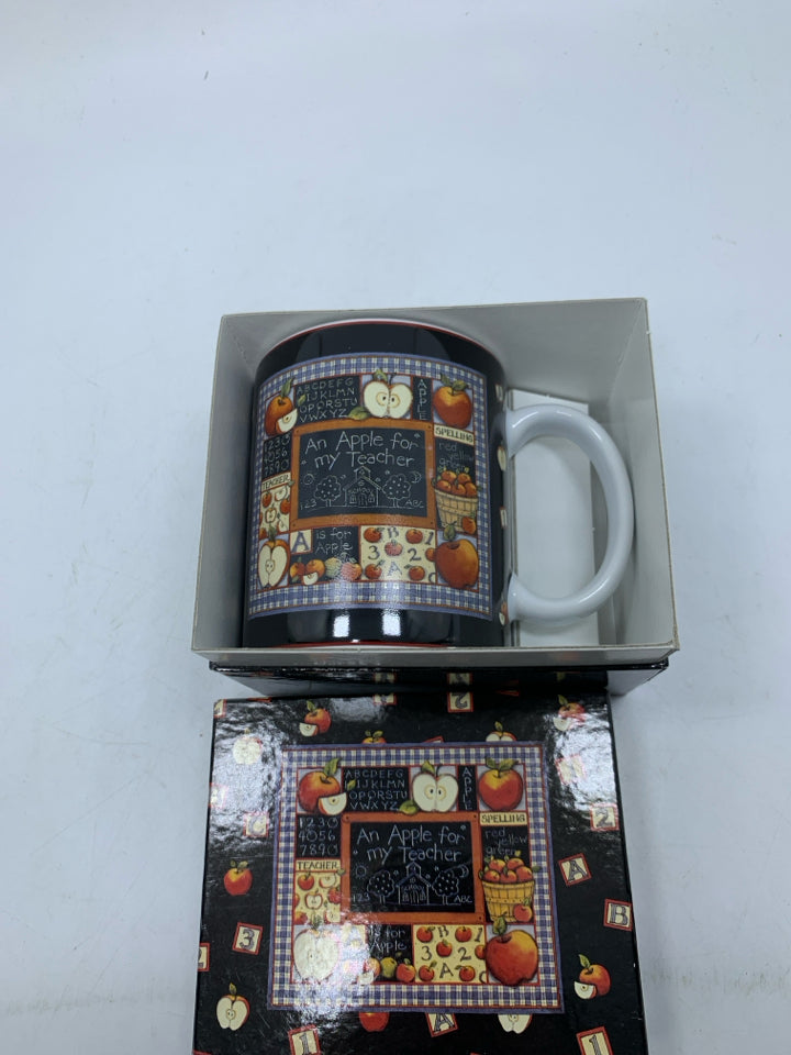 APPLE FOR MY TEACHER MUG IN BOX