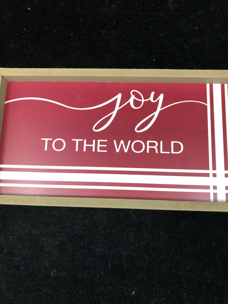 JOY TO THE WORLD WALL DECOR.