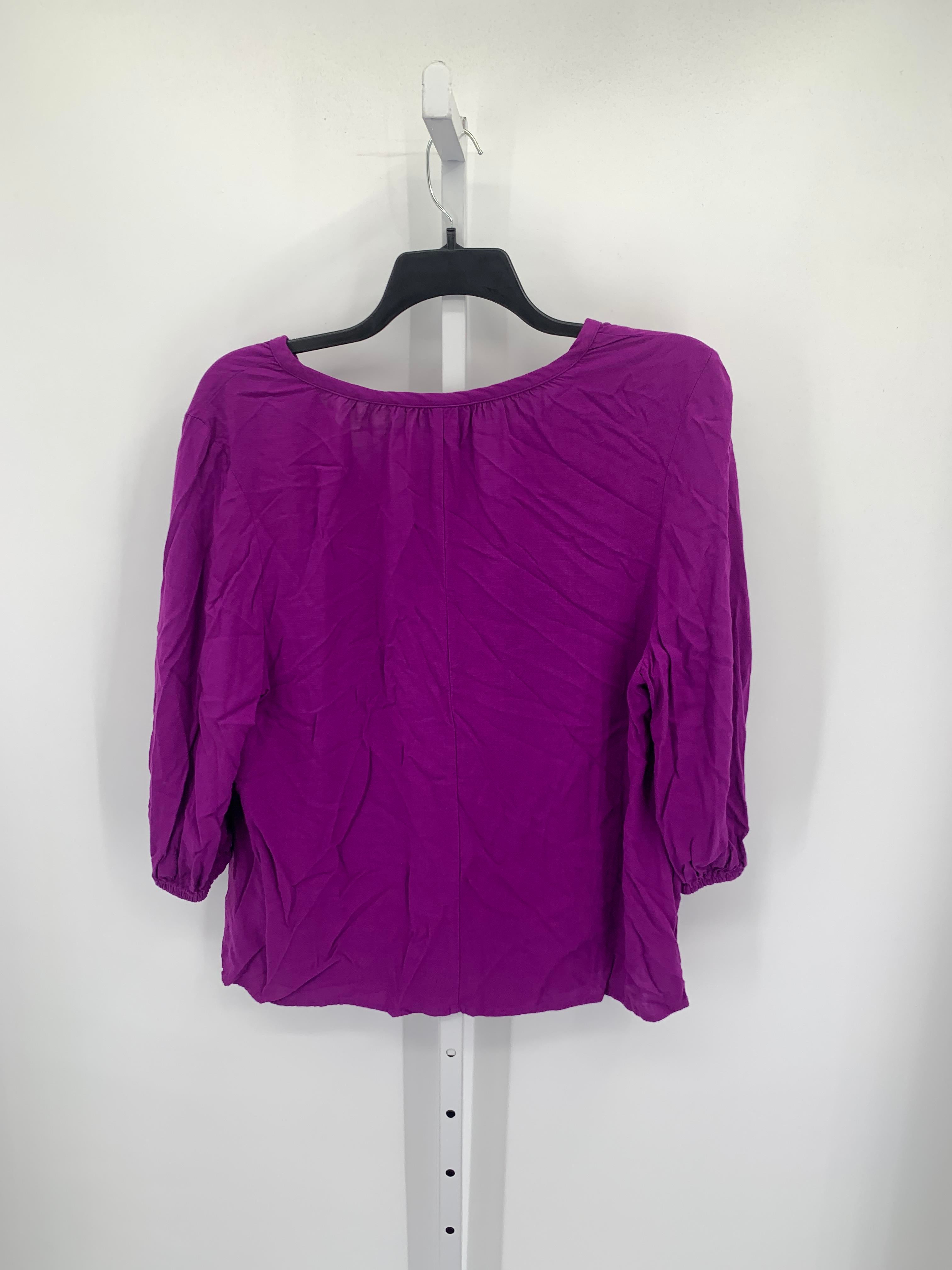 Ava & Viv Size 1X Womens 3/4 Sleeve Shirt